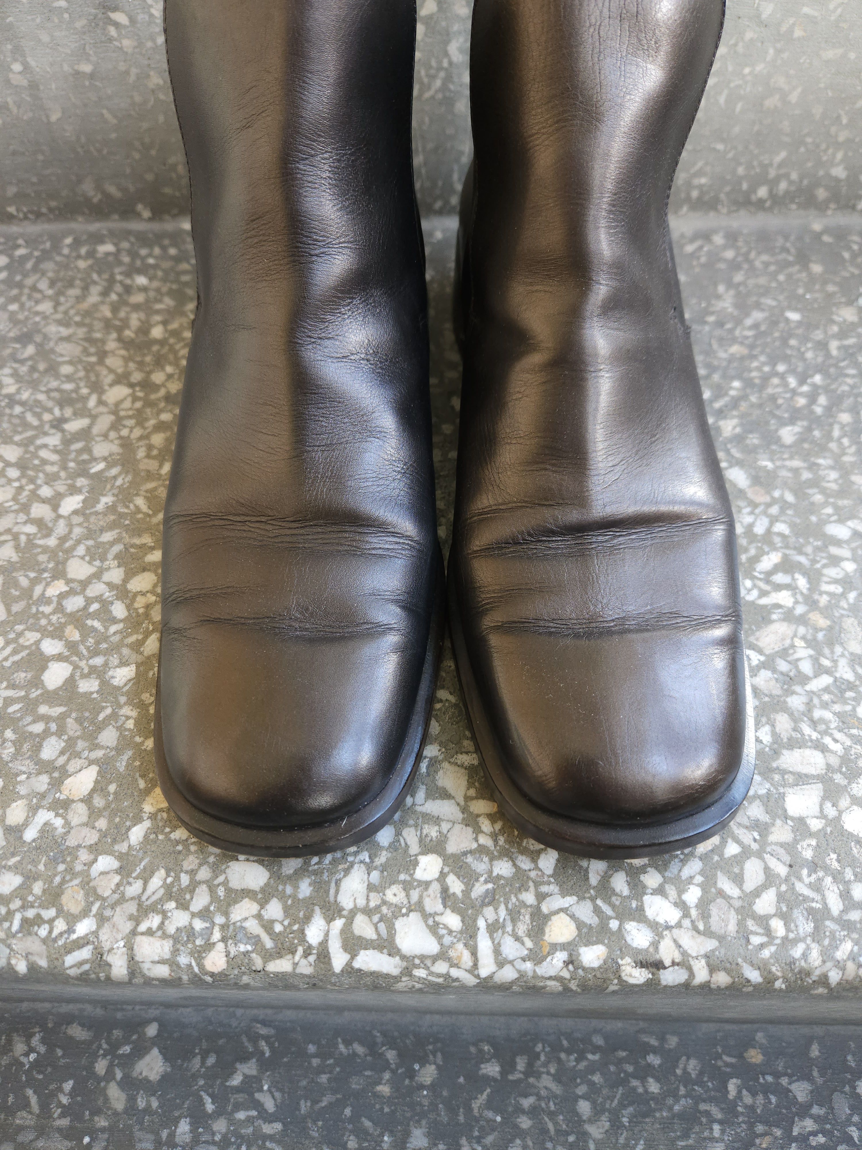 Archive Gucci square toe ankle boots