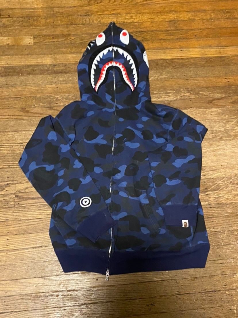 Bape Color Camo Shark Full Zip Hoodie Size US L / EU 52-54 / 3 - 1 Thumbnail