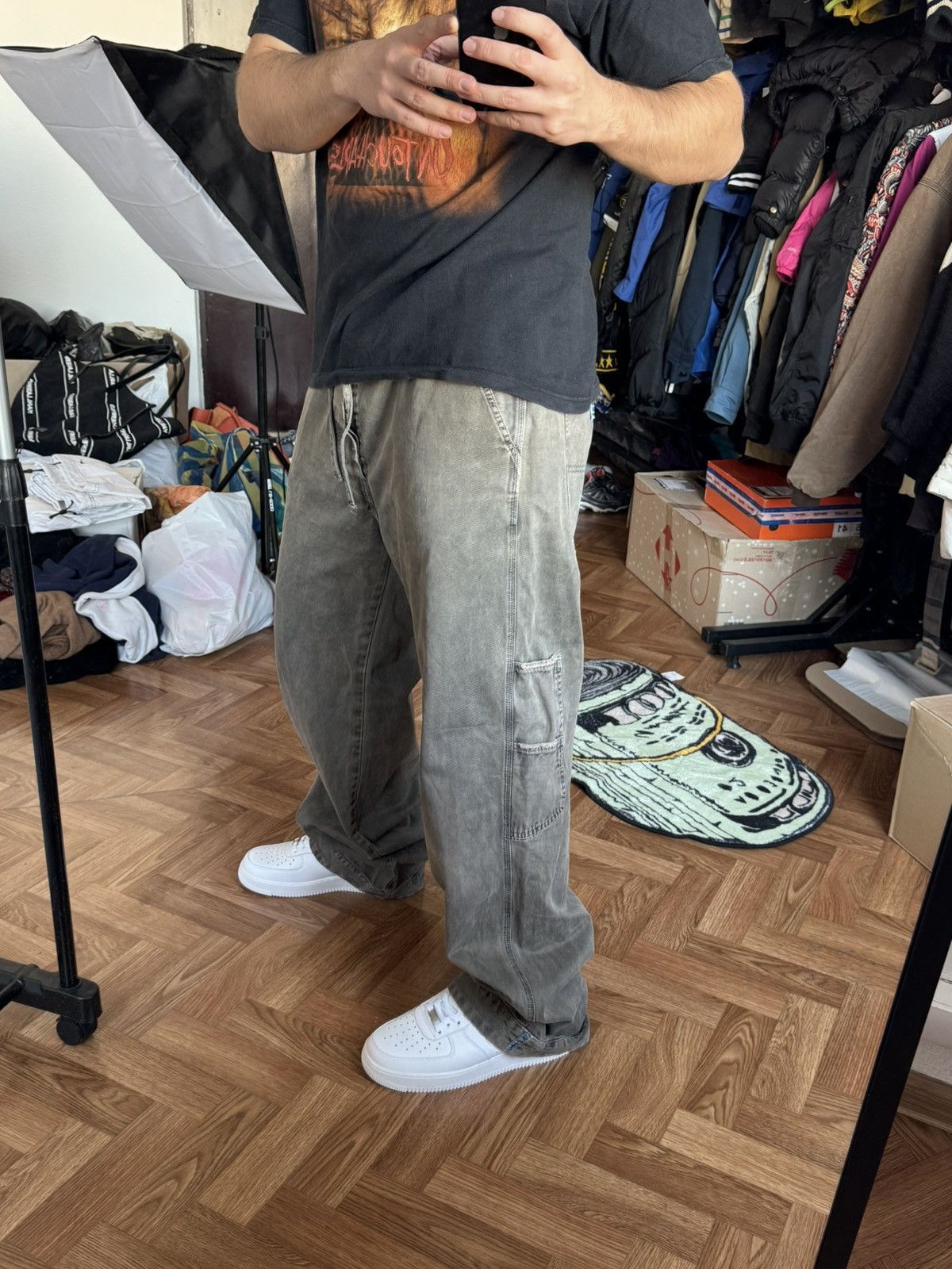 Diesel × Vintage ‼️Diesel 00s Avant-Garde denim pants cargo jeans Size US 35 - 5 Thumbnail
