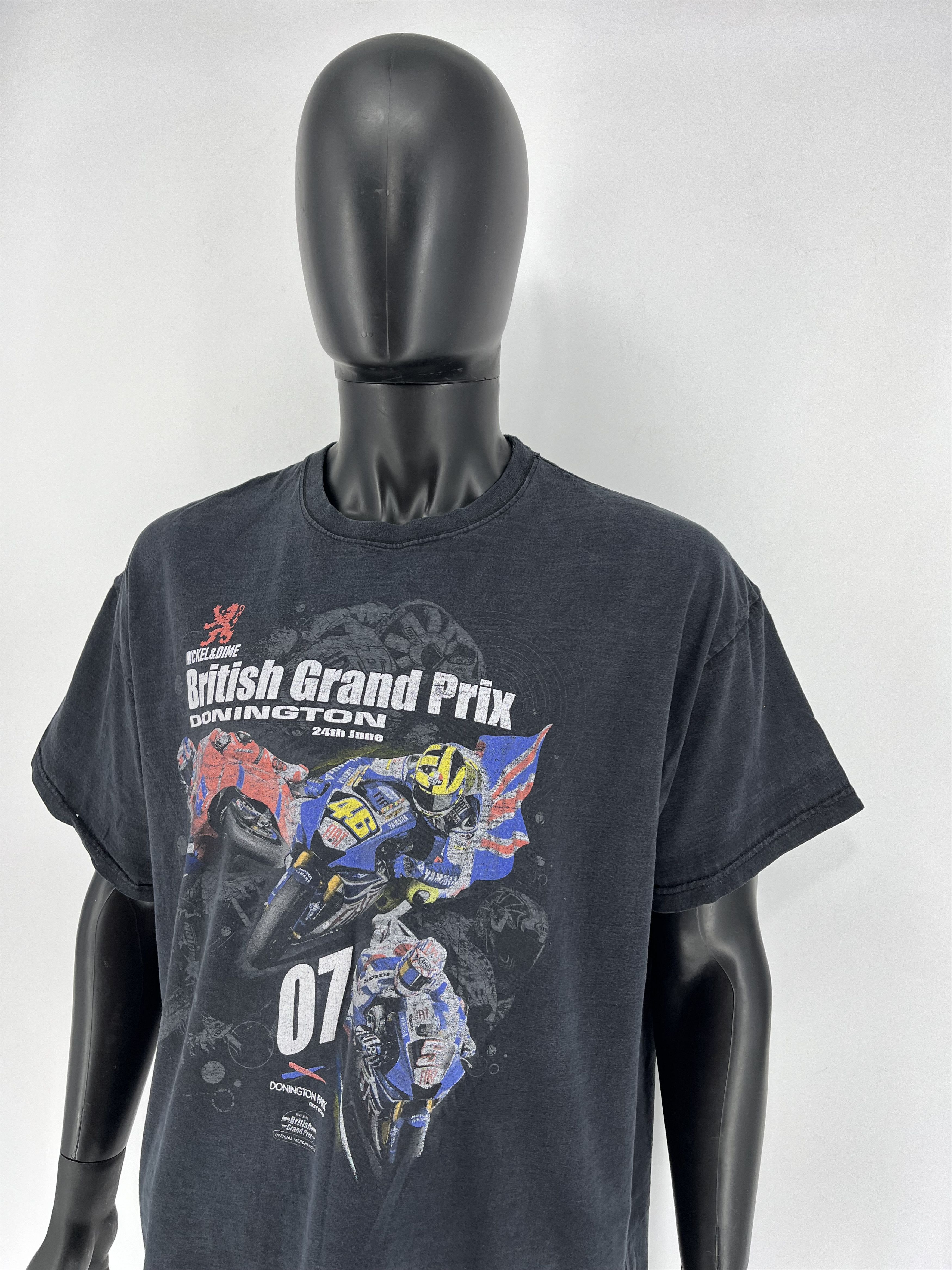 Vintage Vintage Y2K Motocycle Moto British Grand Prix Faded Tee Size US XL / EU 56 / 4 - 4 Thumbnail