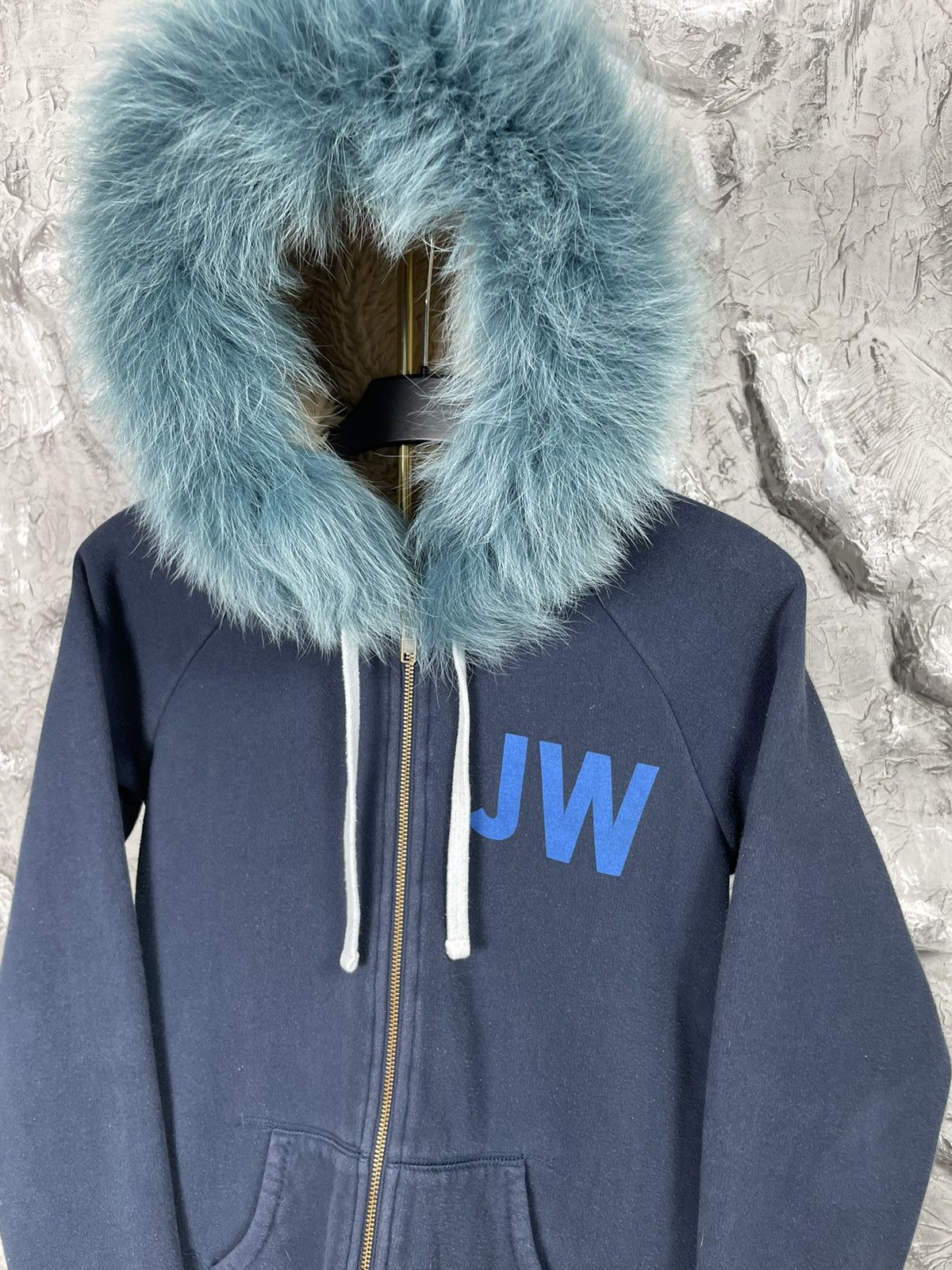 If Six Was Nine × Le Grande Bleu (L.G.B.) 2000s Y2K Punk Fur Zip Hoodie Hysteric Glamour Japanese Vibe Size US M / EU 48-50 / 2 - 4 Thumbnail