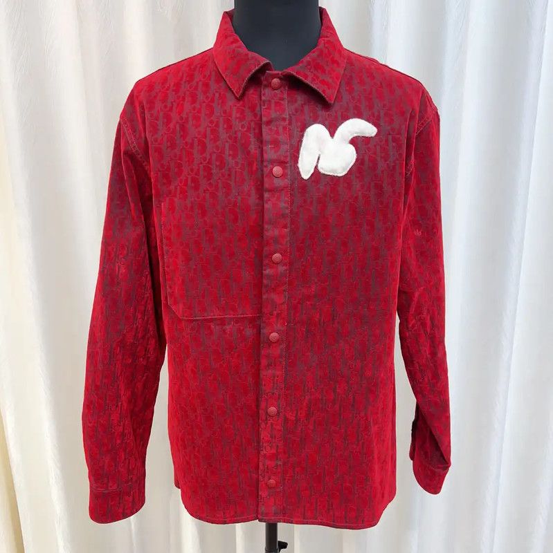 Dior Dior Red Cotton Women's Cardigan 0089 Size M / US 6-8 / IT 42-44 - 1 Thumbnail