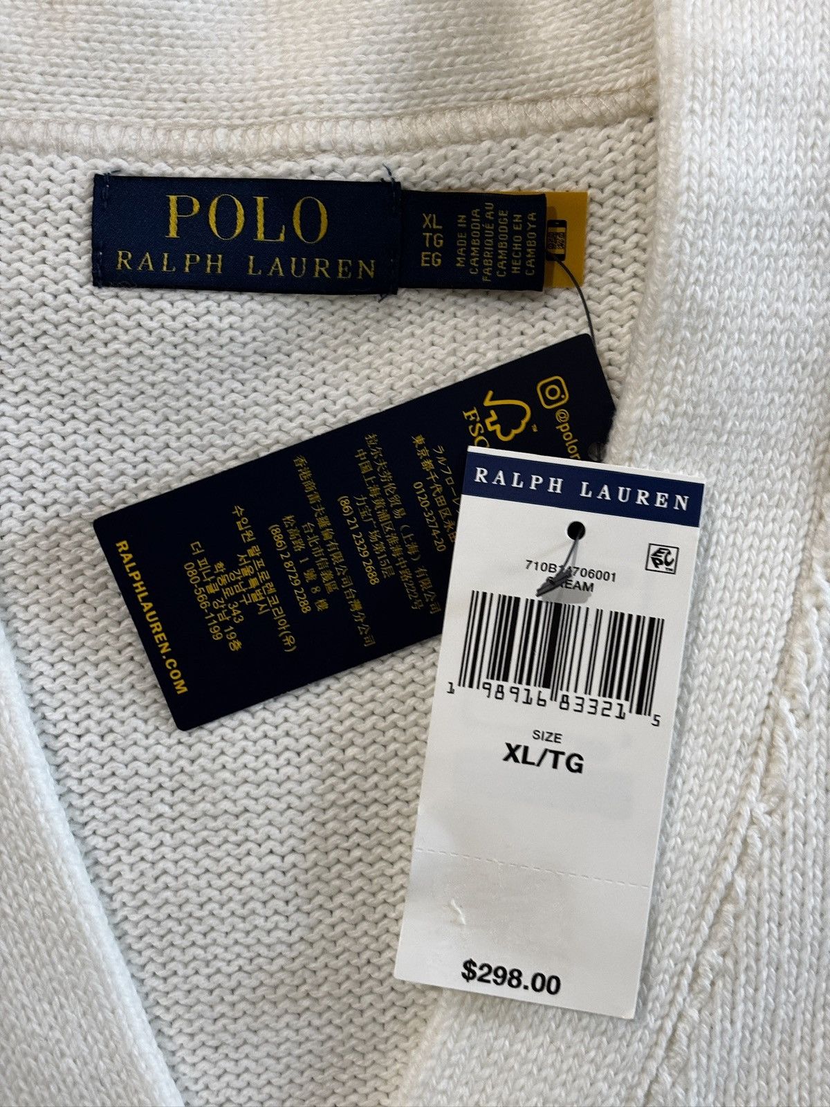 Polo Ralph Lauren Ralph Lauren Polo stadium P wing cardigan Size US XL / EU 56 / 4 - 3 Thumbnail