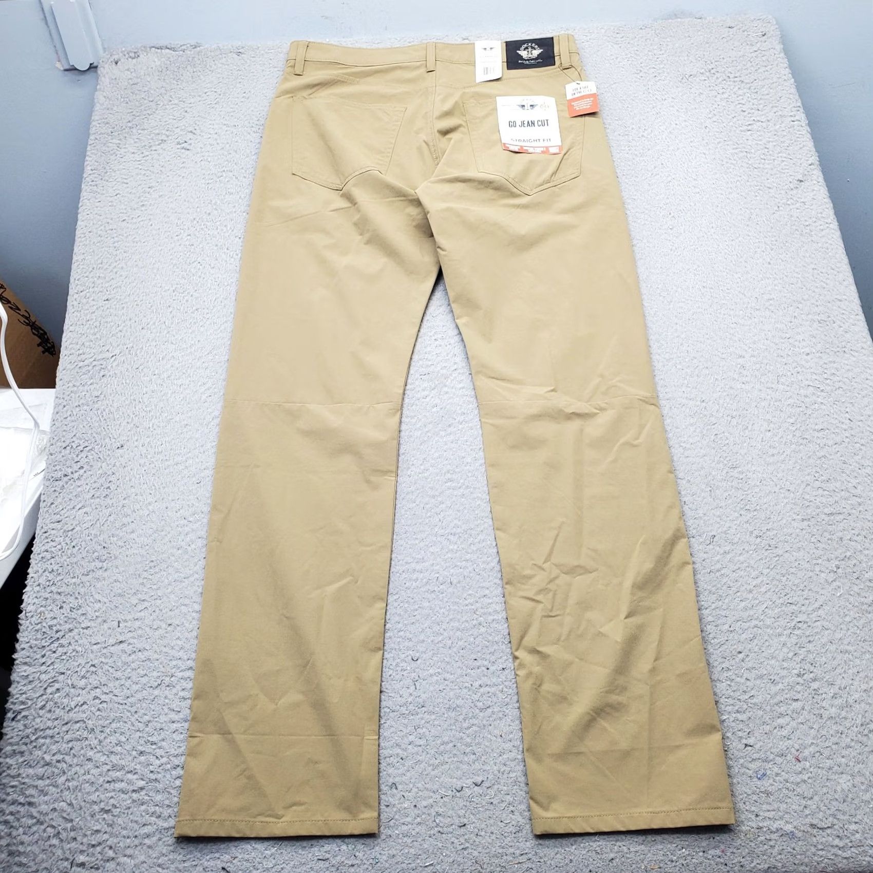 Dockers DOCKERS Men's Pants 34x34 Tan Straight Fit Casual Outdoor Hiking Pockets Button Closure Size US 34 / EU 50 - 2 Thumbnail
