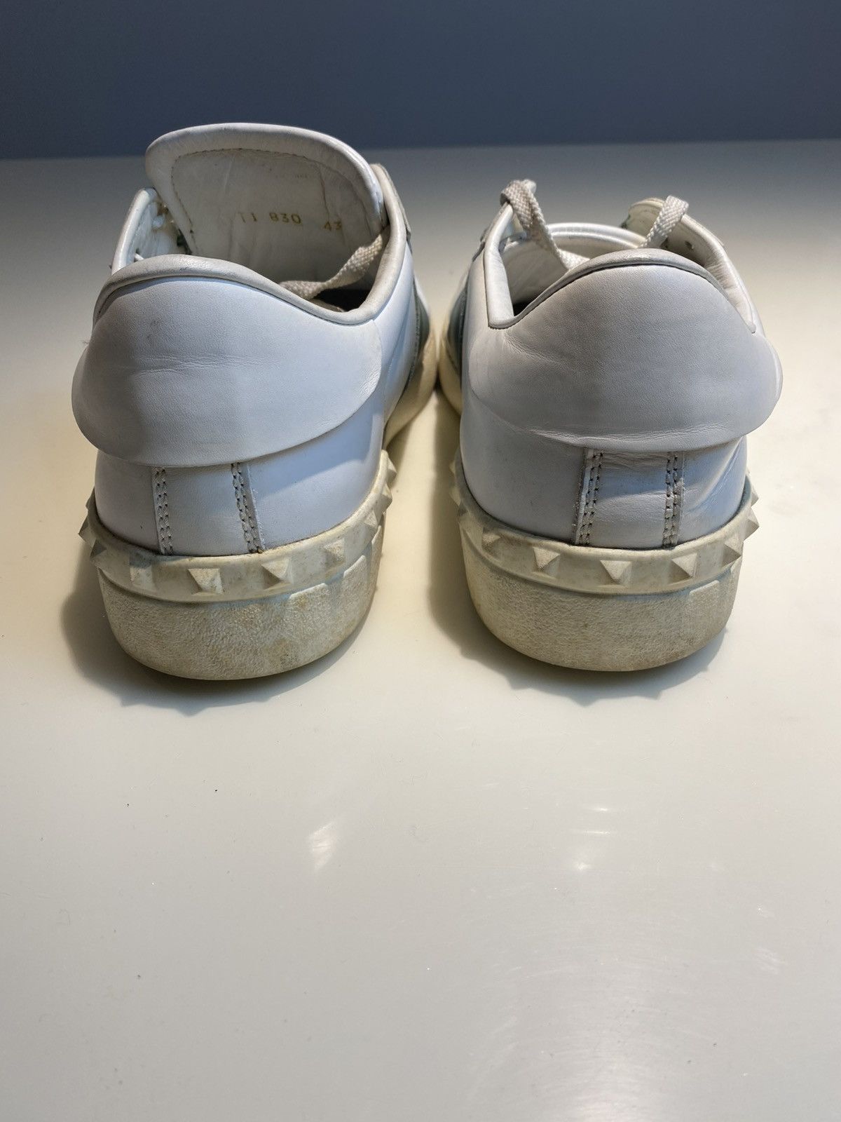 Valentino Valentino White Studs Laced Sneaker 43 Size US 10 / EU 43 - 4 Thumbnail