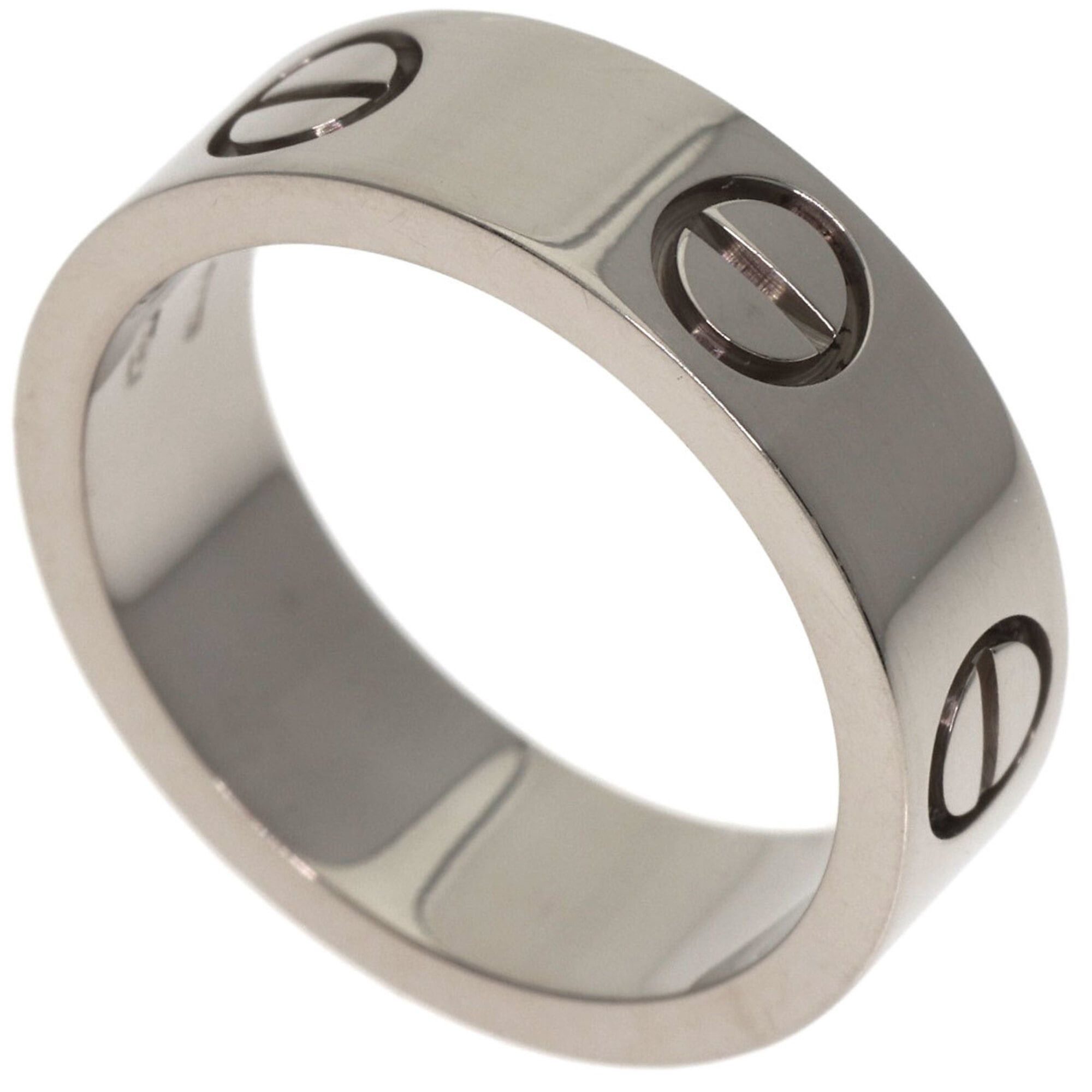 Cartier Cartier Love Ring #49, 18K White Gold, Women's Ring, CARTIER Size ONE SIZE - 1 Thumbnail