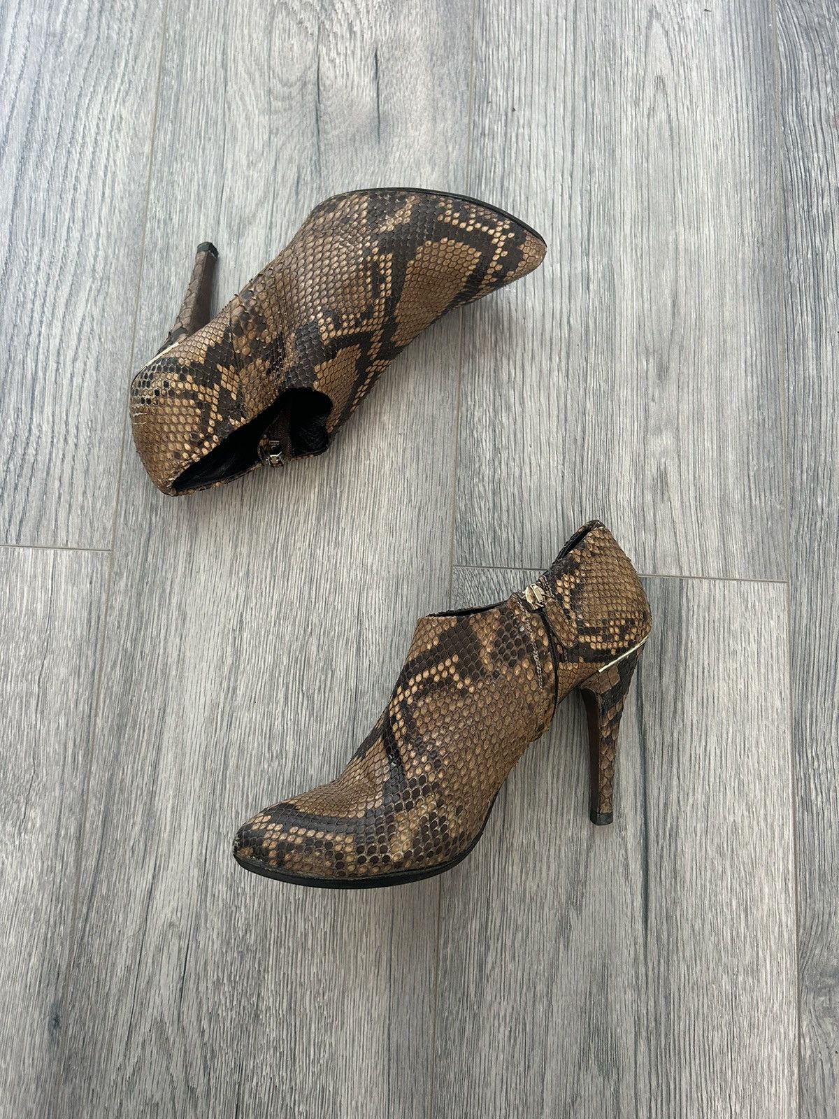 Gucci Gucci Tom Ford Era Python Leather Ankle Boots - Size 37 Size US 7 / IT 37 - 2 Thumbnail