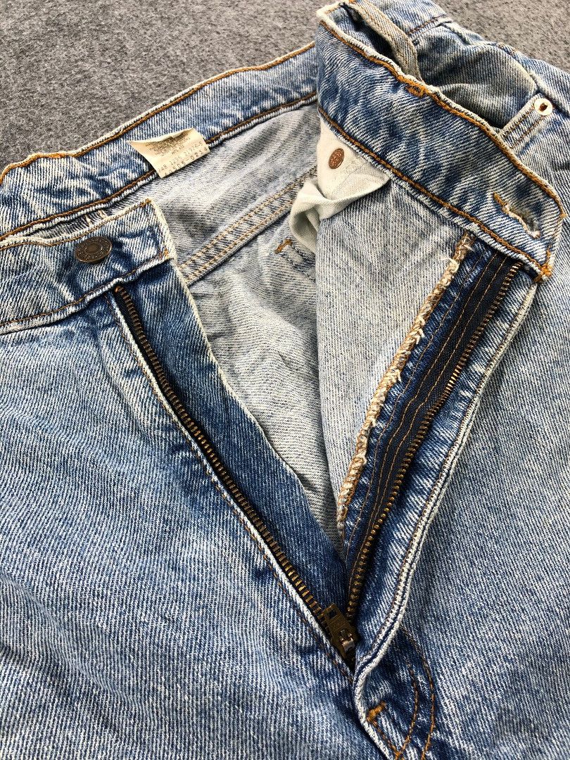 Levi's Vintage Light Wash Levis 505 Orange Tab Jeans-JM663 Size US 39 - 7 Thumbnail