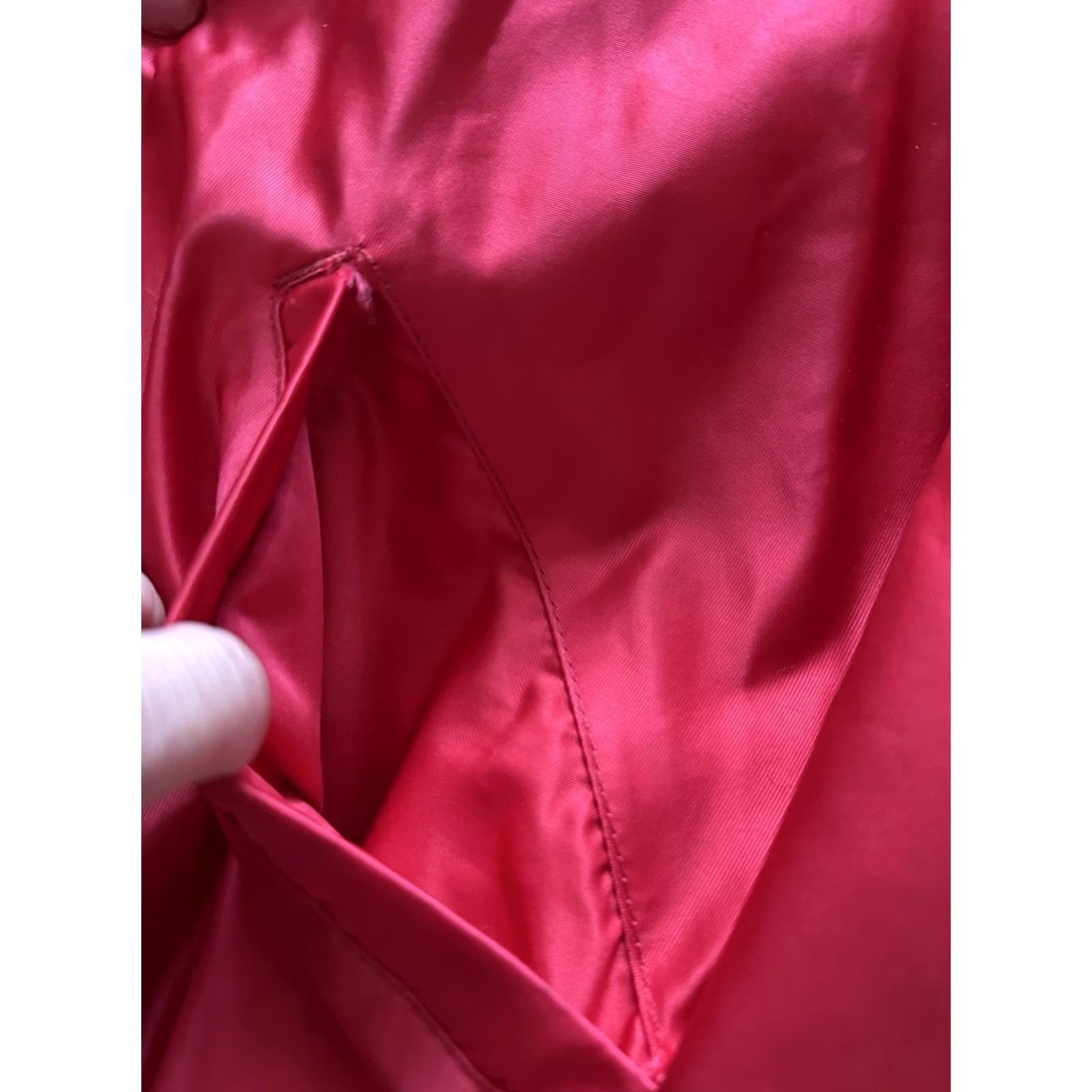 Vintage VINTAGE DeLong Bomber Jacket Mens S Satin Red USA Made 80’s Sports coat | Unisex Adults Jacket Size US S / EU 44-46 / 1 - 6 Thumbnail