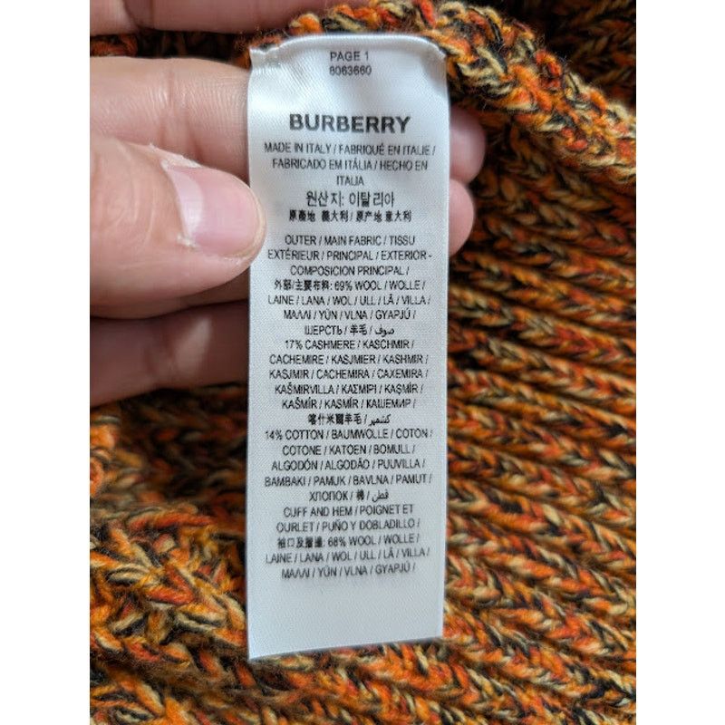 Burberry o1rshd1 Embroidered Logo Sweater in Bright Orange Size US M / EU 48-50 / 2 - 15 Thumbnail