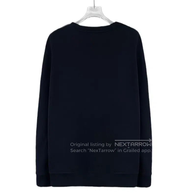 Hermes Hermes Black Round Neck Leather Cotton Long Sleeve Sweatsh Size US XL / EU 56 / 4 - 2 Thumbnail