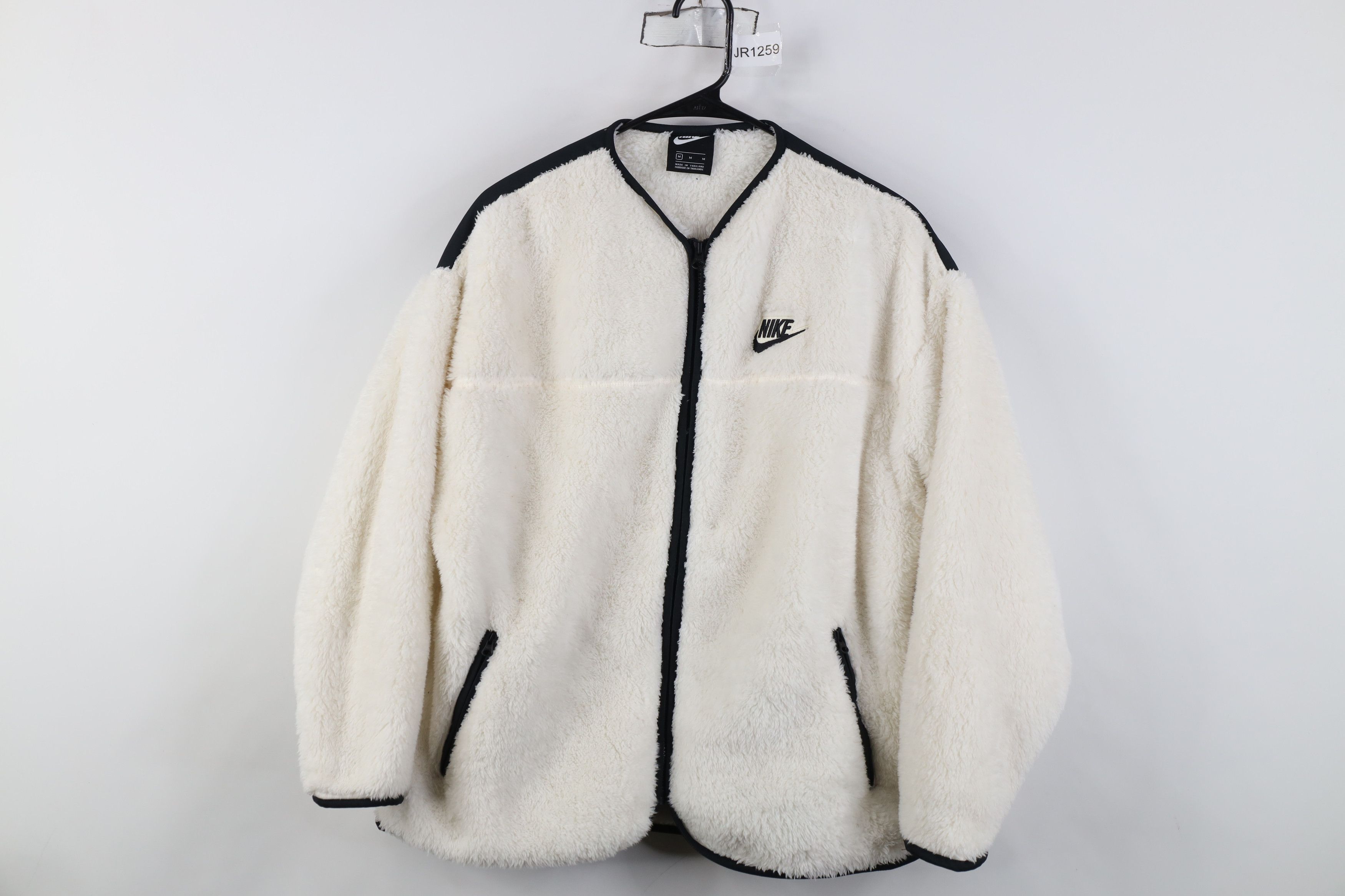Nike Nike Sportswear NSW Sherpa Plush Fleece Jacket White Size M / US 6-8 / IT 42-44 - 1 Thumbnail