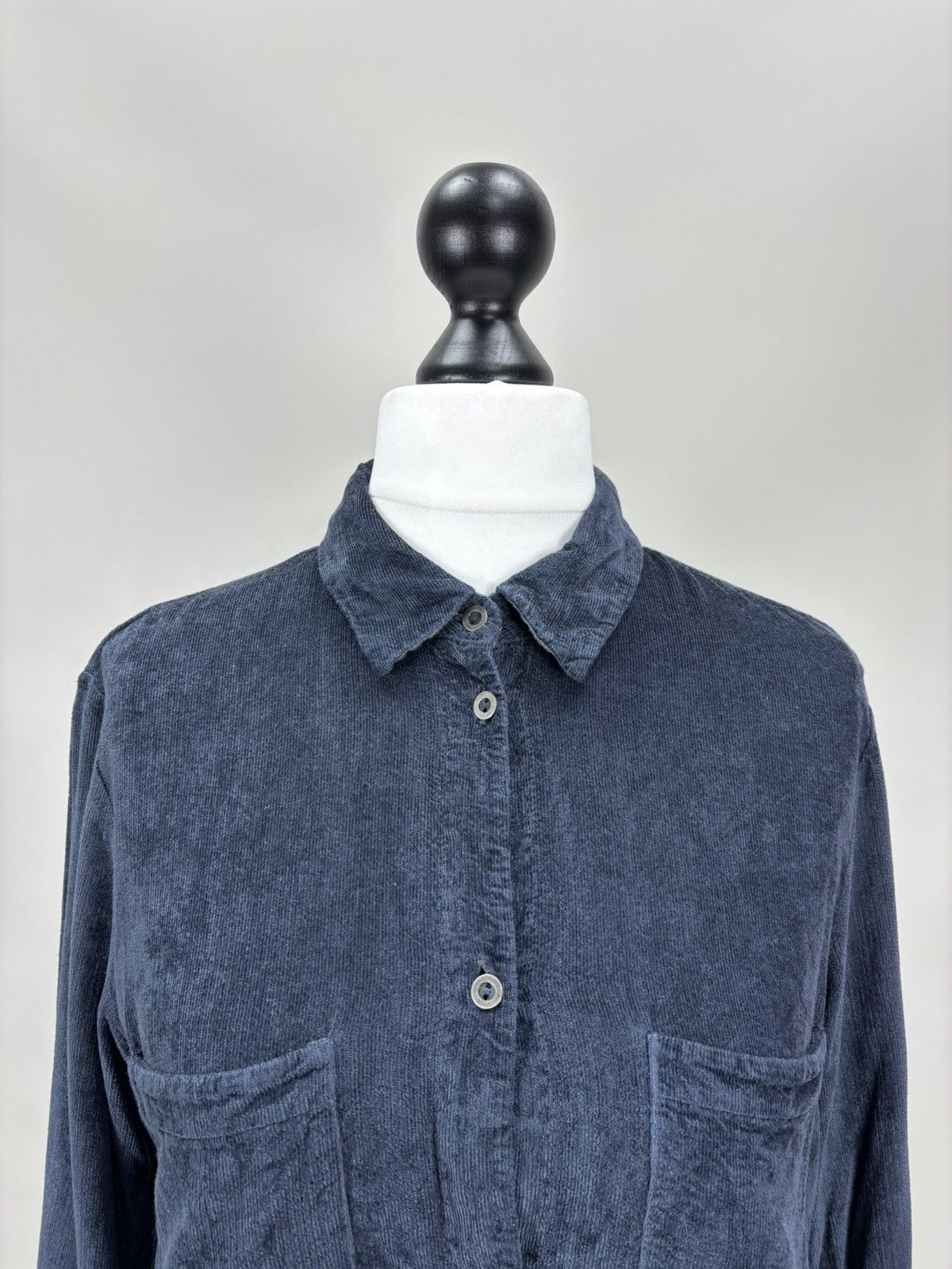 Transit Womens corduroy shirt Transit Par Such Size 2 Color Blue Size M / US 6-8 / IT 42-44 - 3 Thumbnail