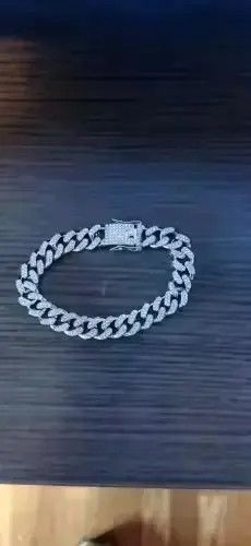 Jewelry Hip Hop Cuban Link Chain Bracelet Size ONE SIZE - 3 Thumbnail