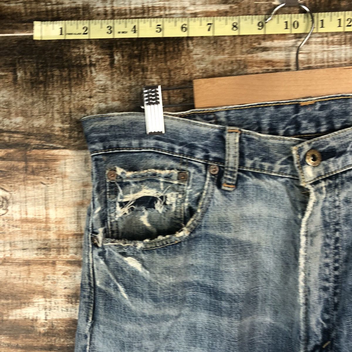 Levi's Levis Blue Distressed ripped Denim Pants #A2119 Size US 32 / EU 48 - 7 Thumbnail