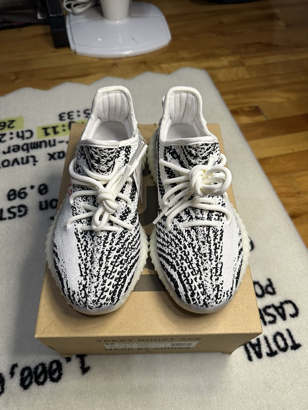 Adidas × Kanye West × Yeezy adidas Yeezy Boost 350 V2 Zebra Size US 5 / EU 37 - 3 Thumbnail