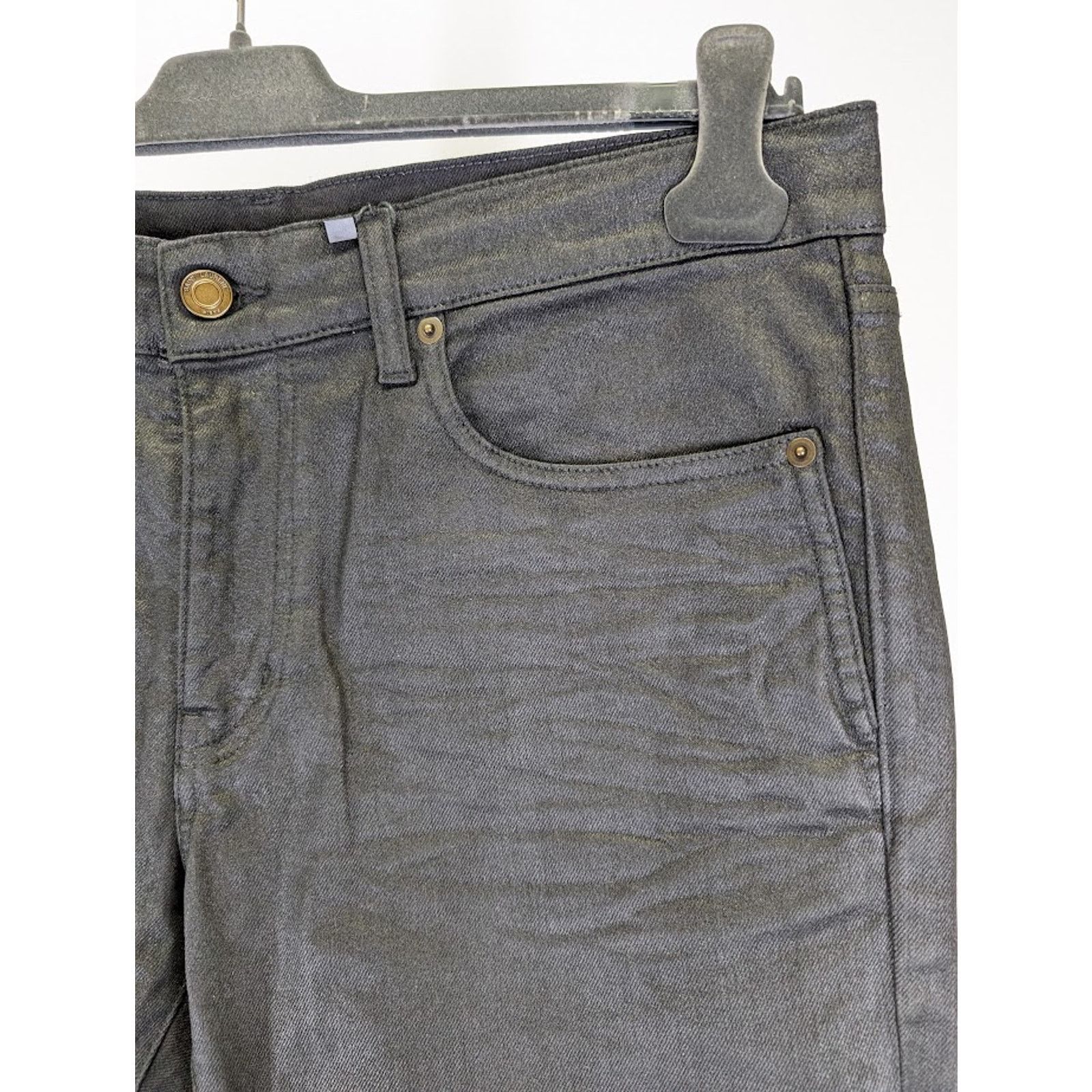 Saint Laurent Paris o1rshd1 Skinny 5 Pocket Low Nightrider Jeans in Black Size US 38 / EU 54 - 9 Thumbnail