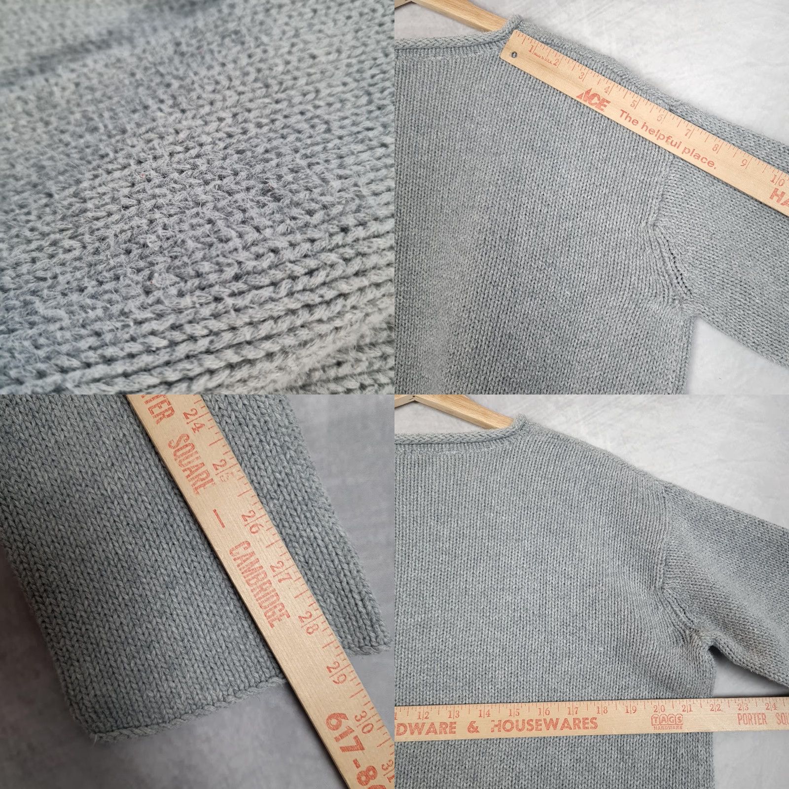 DKNY VINTAGE DKNY Sweater Womens Large Gray Logo V-Neck Knit Pullover Relaxed 90s Mens Womens Size L / US 10 / IT 46 - 9 Thumbnail