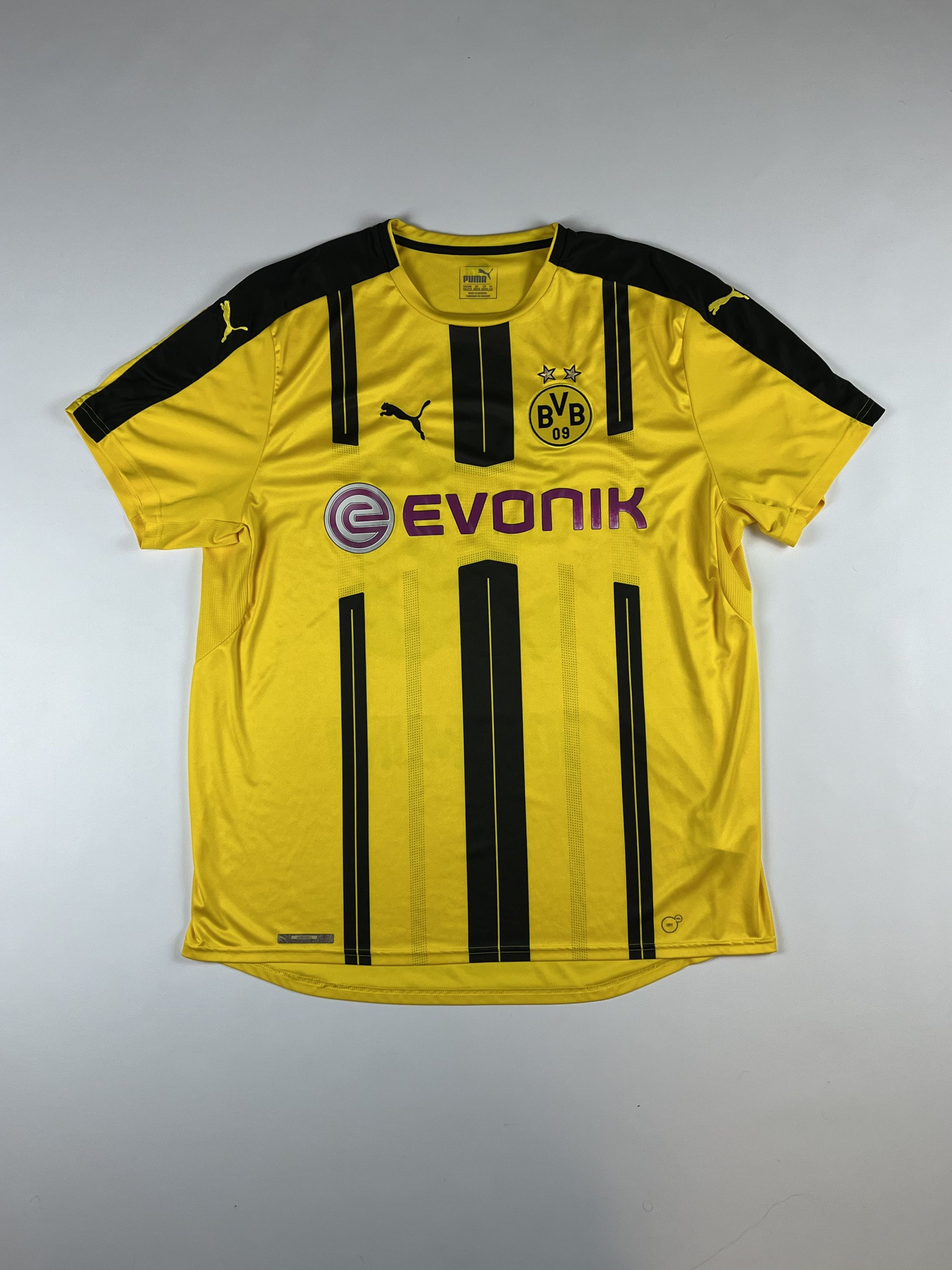 Jerzees × Puma BORUSSIA DORTMUND GERMANY 2016/2017 HOME JERSEY Size US XL / EU 56 / 4 - 1 Thumbnail