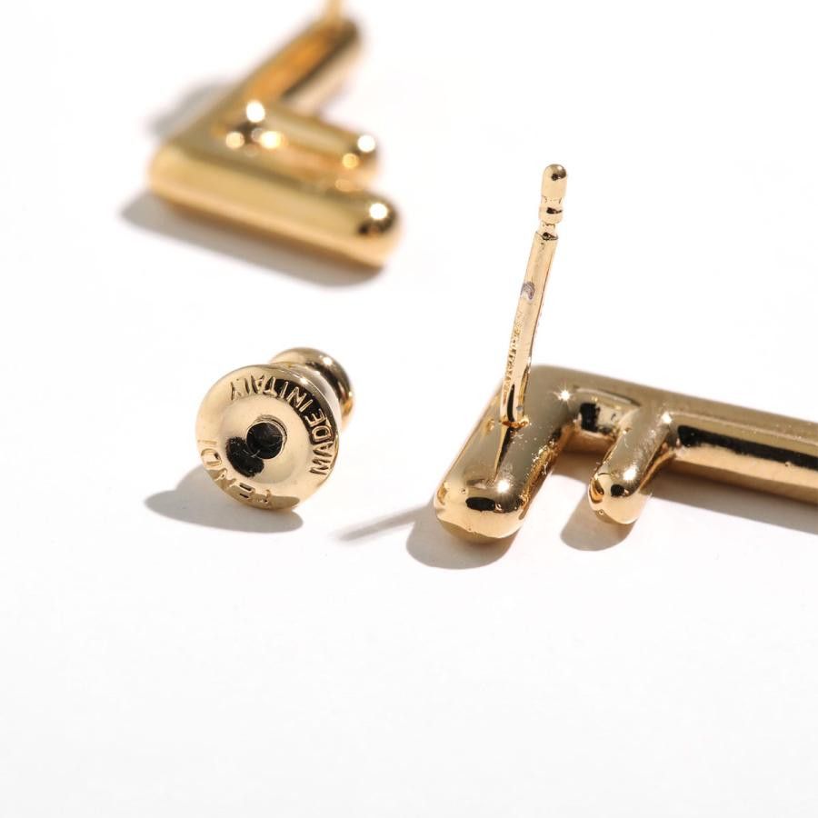 Fendi o1s1wg110426 Size:OS/Ff Earrings Small in Golden Size ONE SIZE - 4 Thumbnail