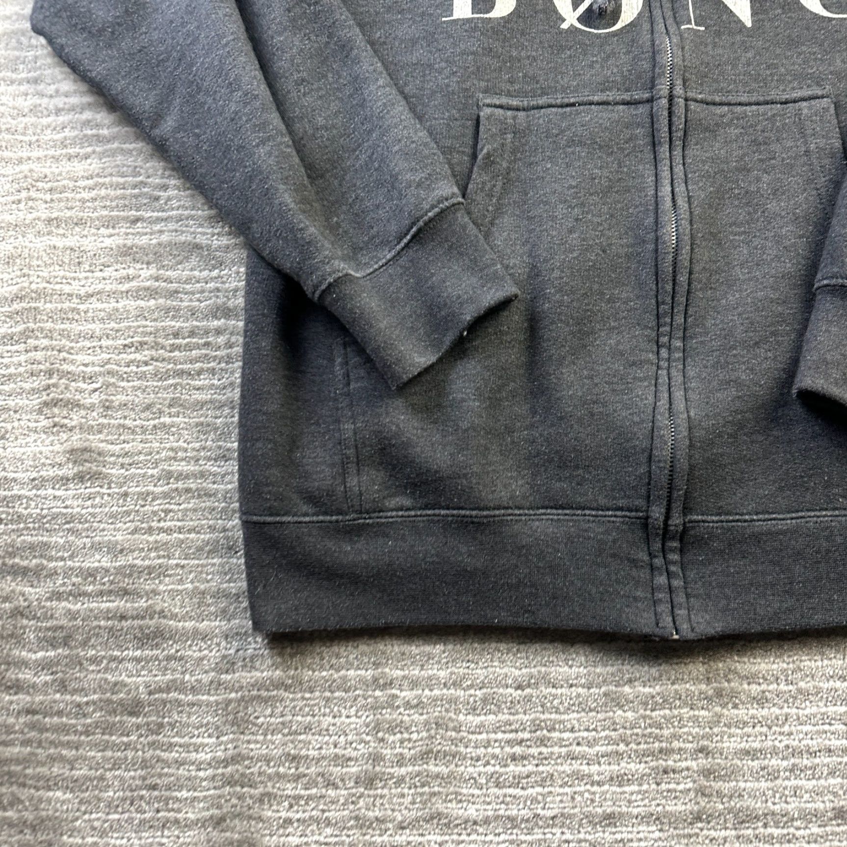 Billabong VINTAGE not applicable; Billabong Hoodie Mens Large Gray Full Zip Sweatshirt Surfwear Skate Size US L / EU 52-54 / 3 - 3 Thumbnail