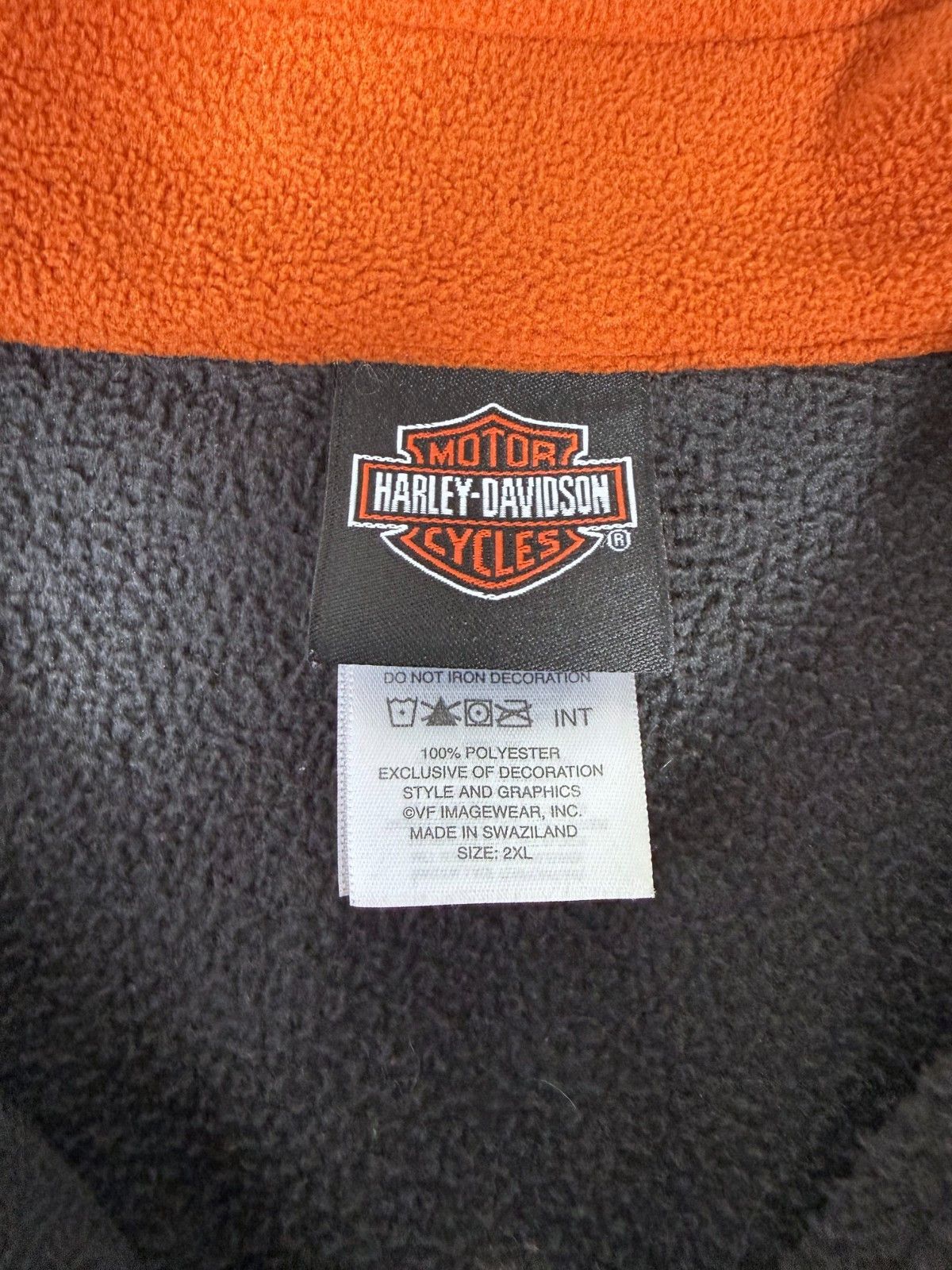 Harley Davidson Y2K Harley Davidson Full Zip Embroidered Fleece Vest Size US XXL / EU 58 / 5 - 4 Thumbnail
