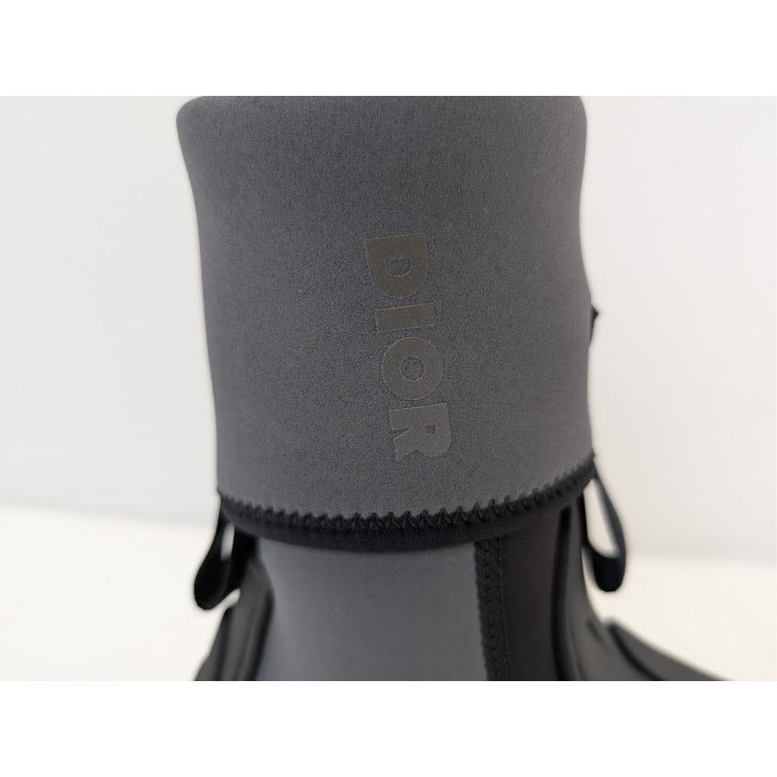 Dior o1rshd1 Leather Neoprene Garden Boots in Black / Grey Size US 9 / EU 42 - 5 Thumbnail