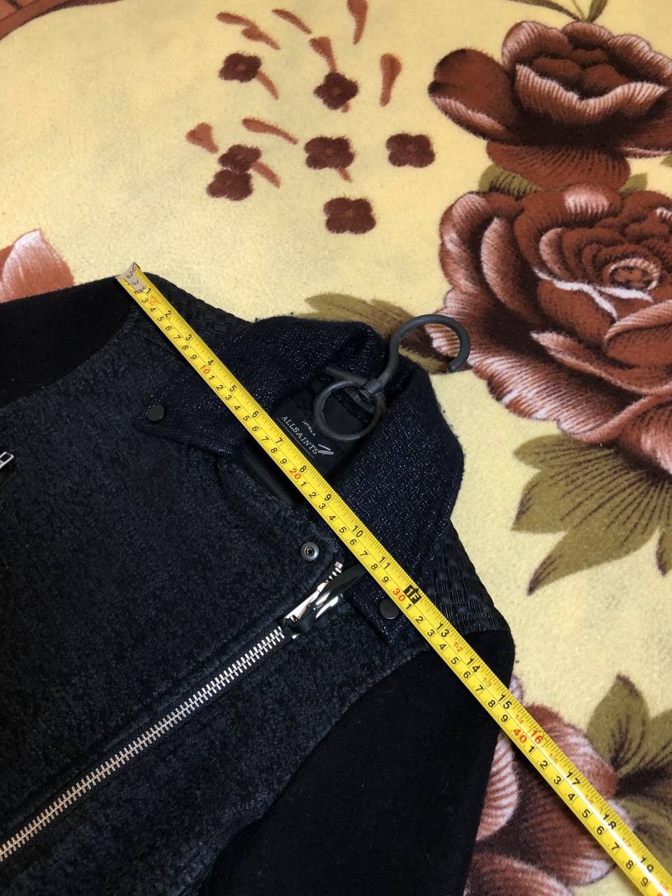 Allsaints AllSaints Jacket Size 4 Womens Blue Biker Zipper Size S / US 4 / IT 40 - 3 Thumbnail