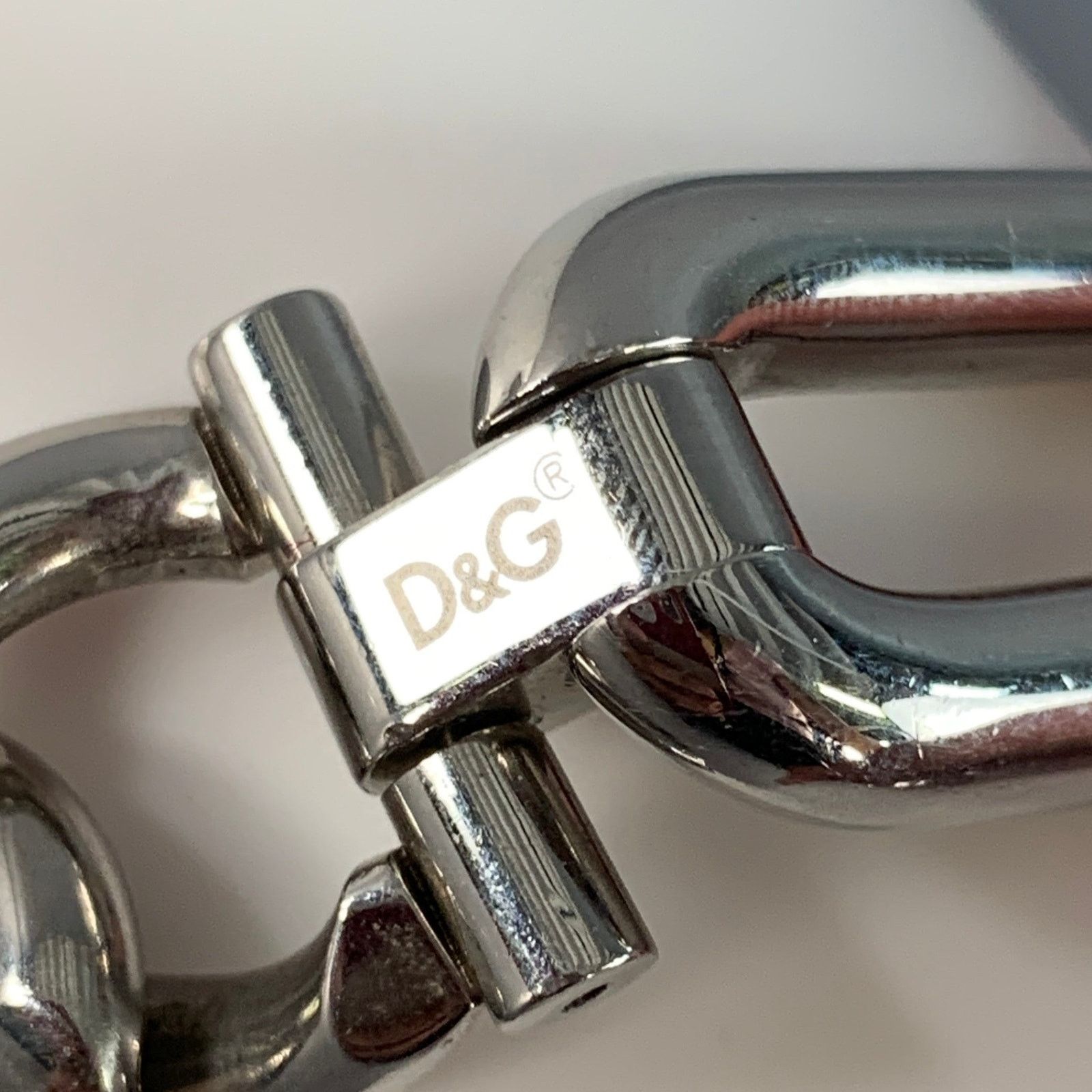 Dolce & Gabbana DOLCE & GABBANA Silver Tone Stainless Chunky Chain Bracelet Size ONE SIZE - 4 Thumbnail