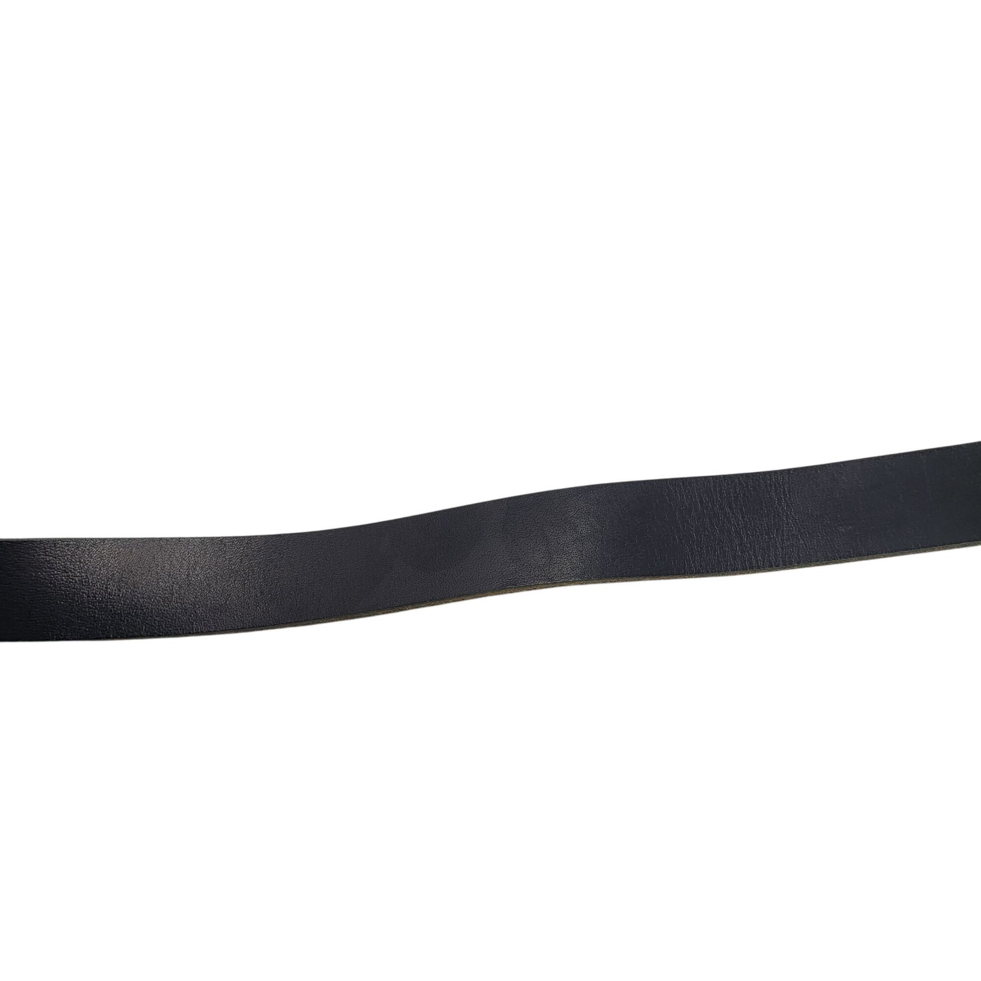 Diesel Mens Diesel Black Italian Genuine Leather Belt Sz S Logo Emb Size 30 - 7 Thumbnail
