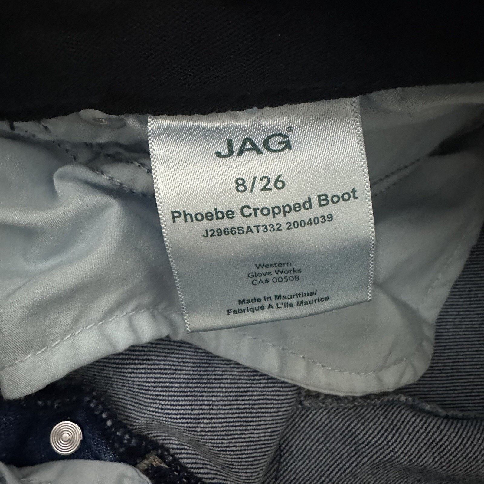 Other Jag Jeans 8 Phoebe Cropped Bootcut Button Fly Split Hem 90’s Size 30" / US 8 / IT 44 - 4 Thumbnail