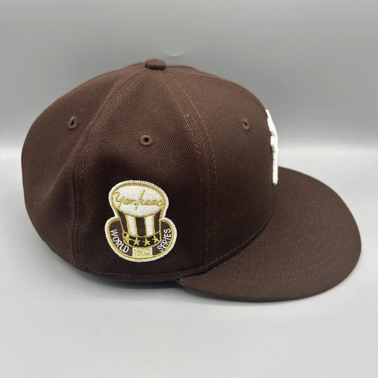 New Era New York Yankees Hat Men 7 1/4 Brown World Series Fitted Cap Size ONE SIZE - 8 Thumbnail