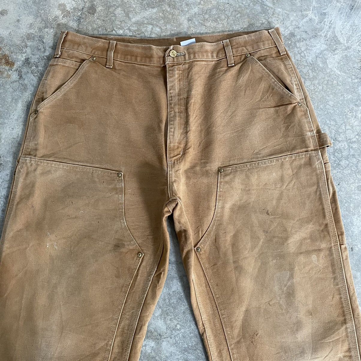 Carhartt Vintage Carhartt Double Knee Faded Tan Carpenter Pants Size US 39 - 2 Thumbnail