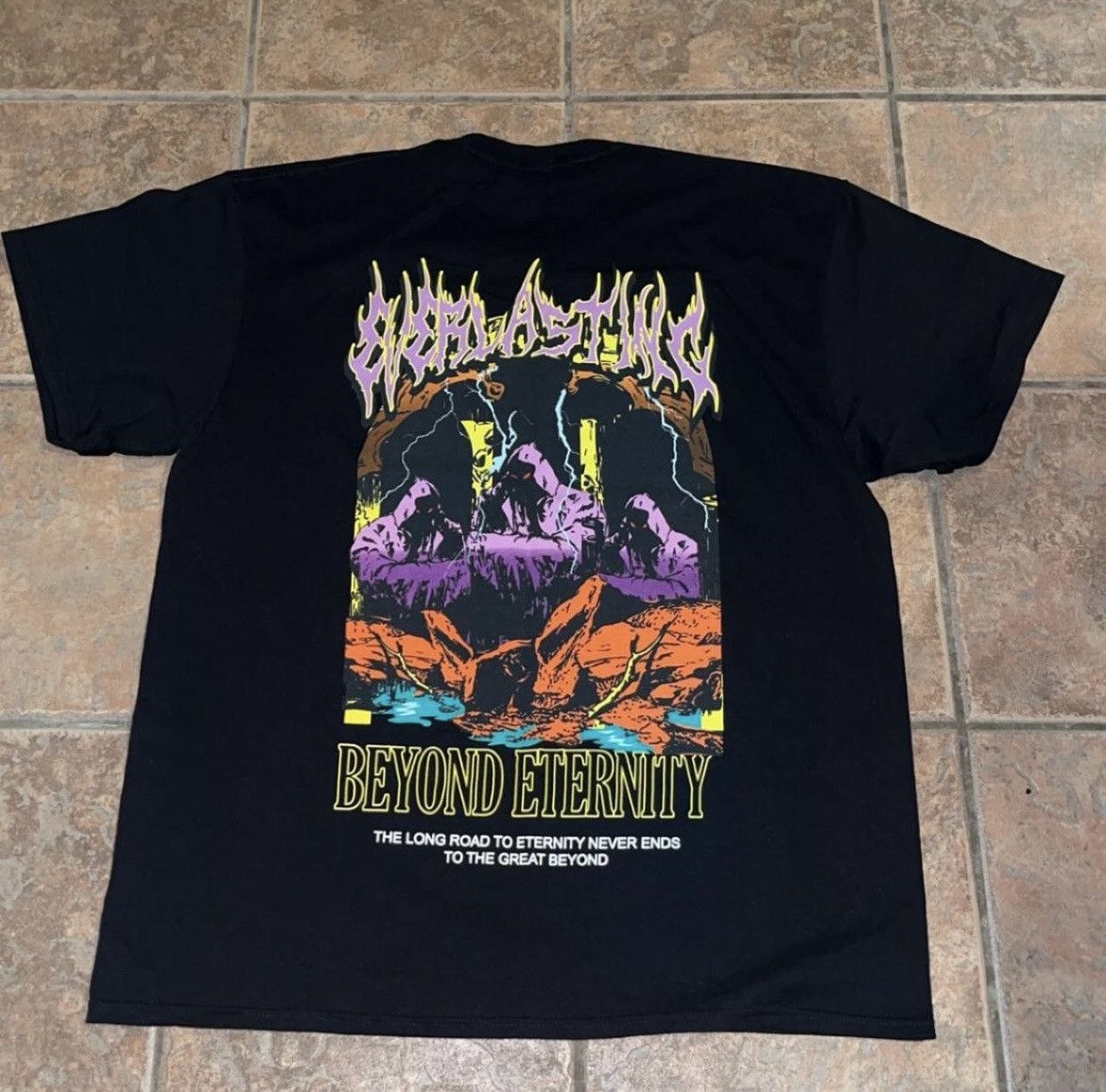 Other Black and purple "Beyond Eternity" tee #goth #emo Size US XL / EU 56 / 4 - 1 Thumbnail