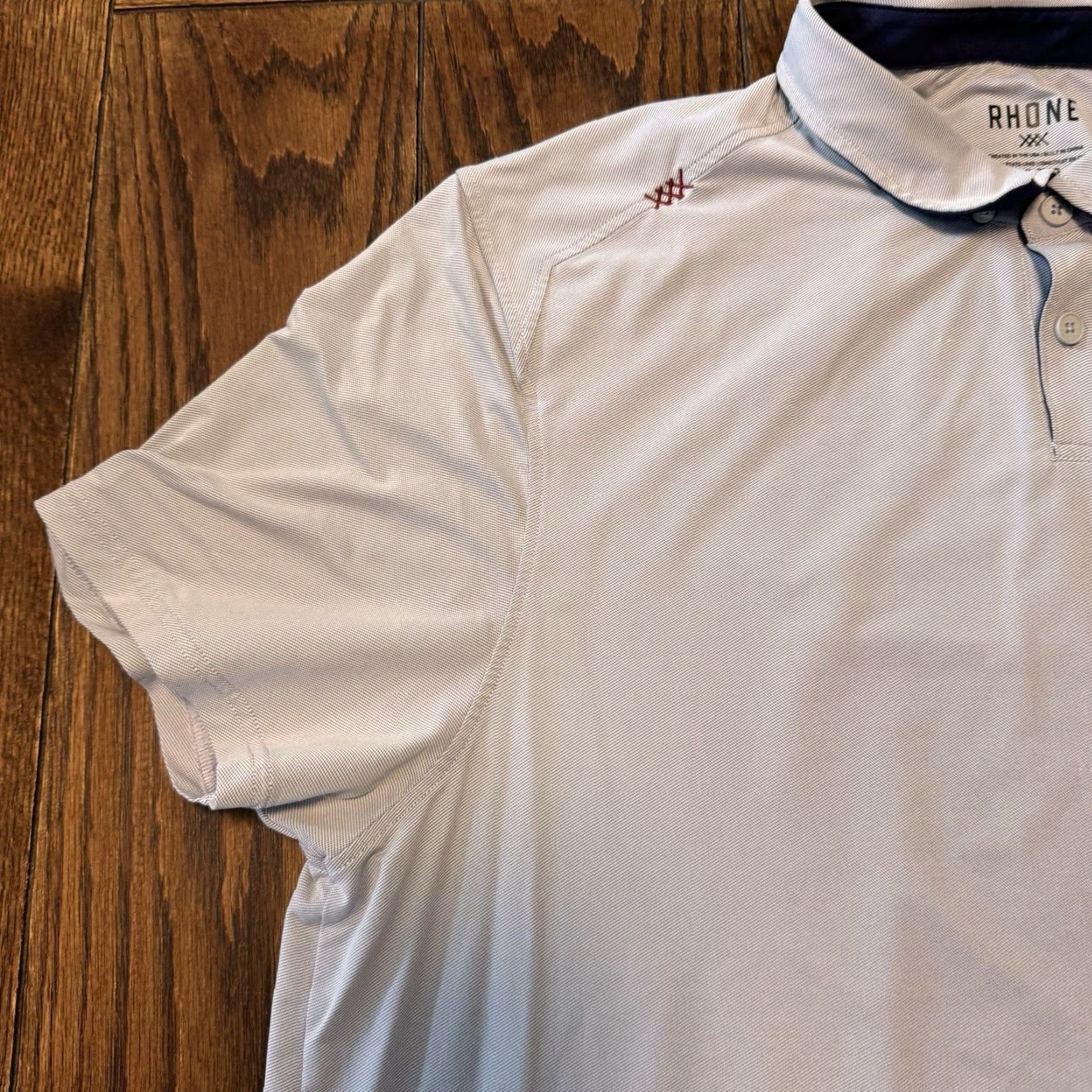 Rhone Rhone Commuter Polo Shirt Stretch Moisture Wicking Mens Size XXL Blue Micro Dot Polo Shirt Size US XXL / EU 58 / 5 - 2 Thumbnail