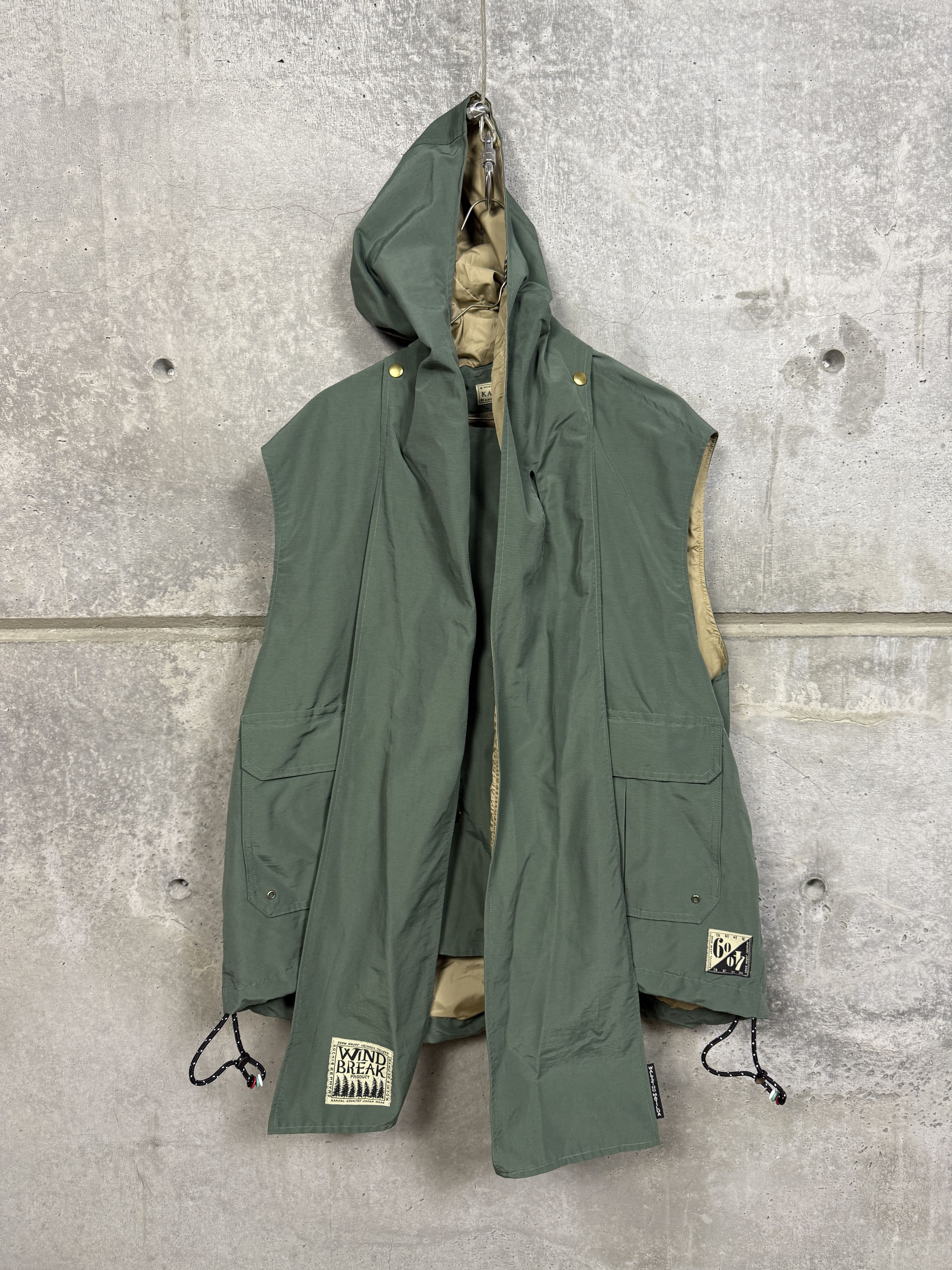Kapital $781 Kapital 60/40 Cloth Hooded GALE Vest Size US XXL / EU 58 / 5 - 10 Thumbnail
