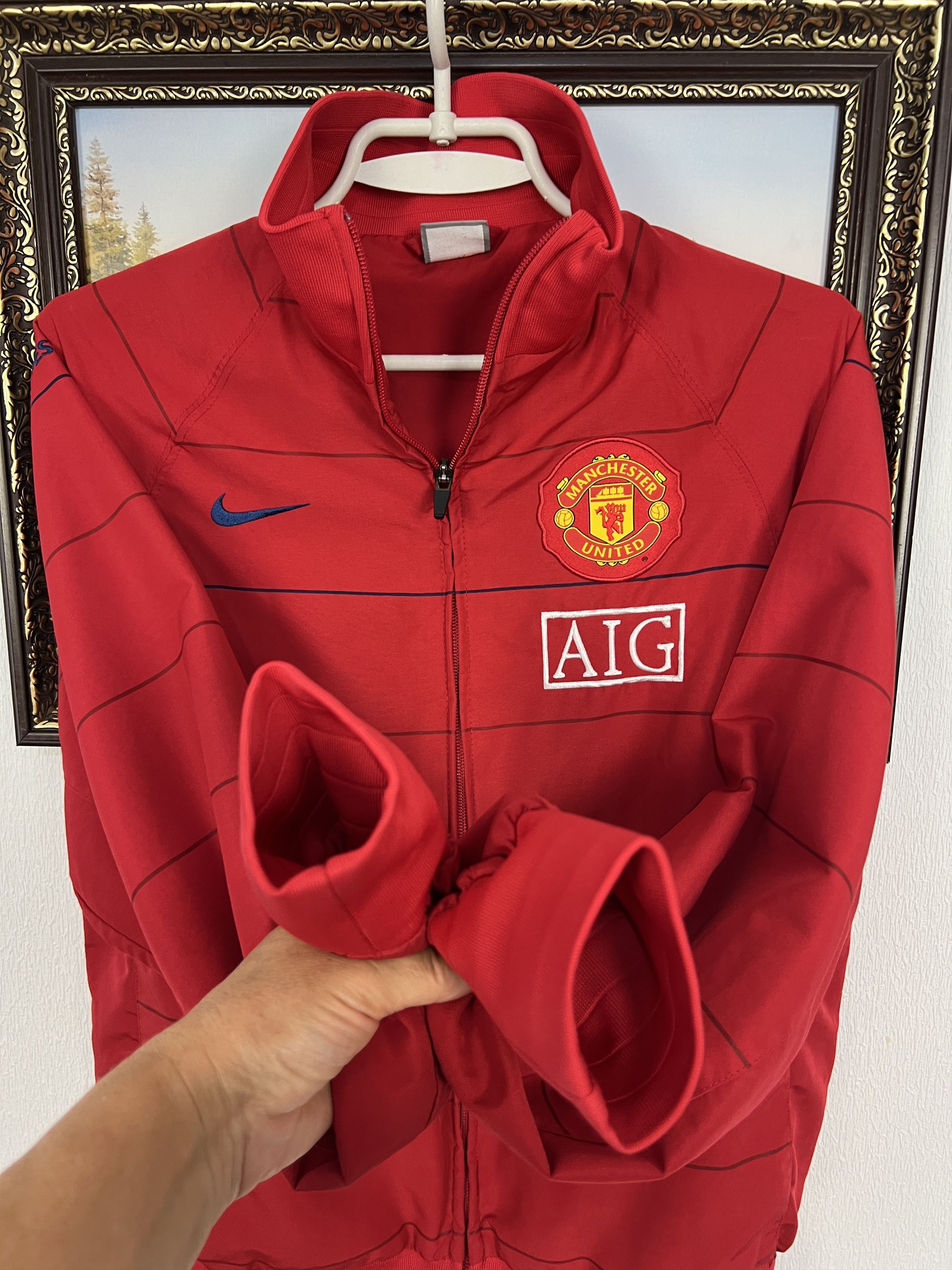 Nike Vintage Nike Manchester United Football Jacket Soccer Size US S / EU 44-46 / 1 - 5 Thumbnail