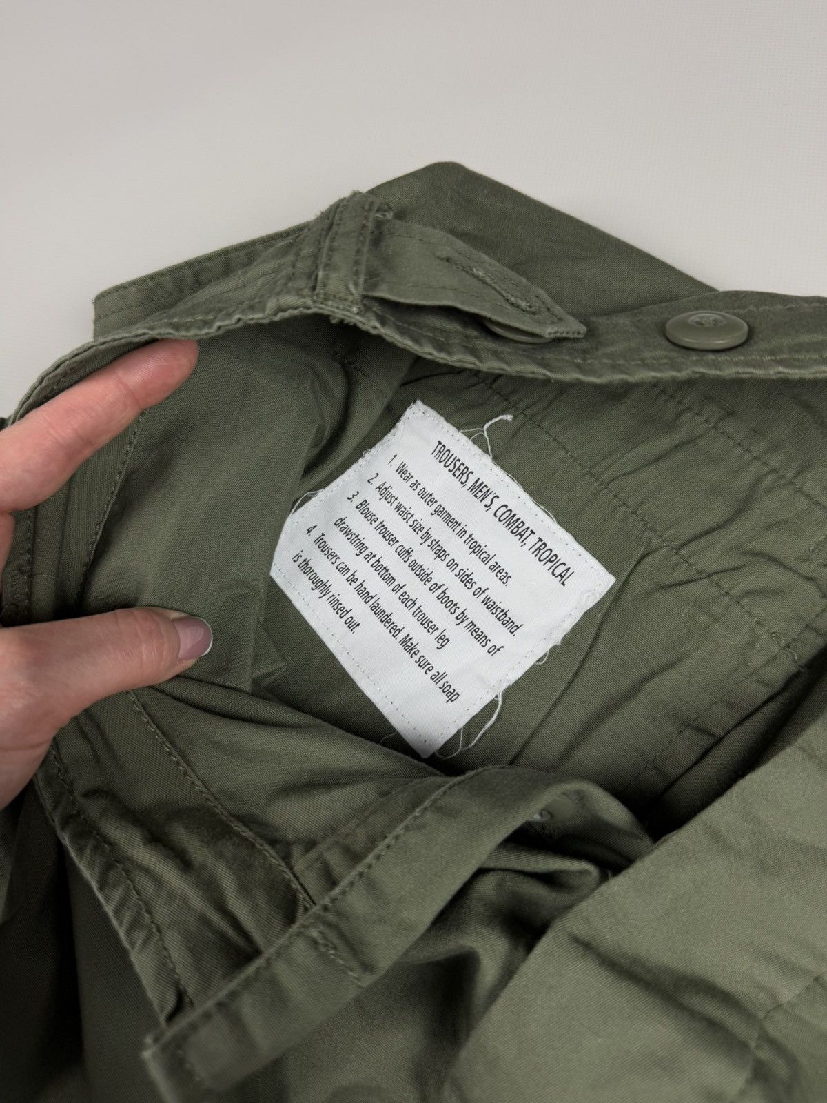 Vintage US Army Combat Tropical Men’s Cargo Pants Trousers Size 35 Size US 35 - 13 Thumbnail
