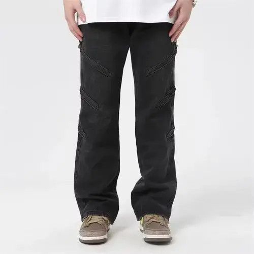 Vintage punk flared cargo jeans Size US 32 / EU 48 - 2 Thumbnail