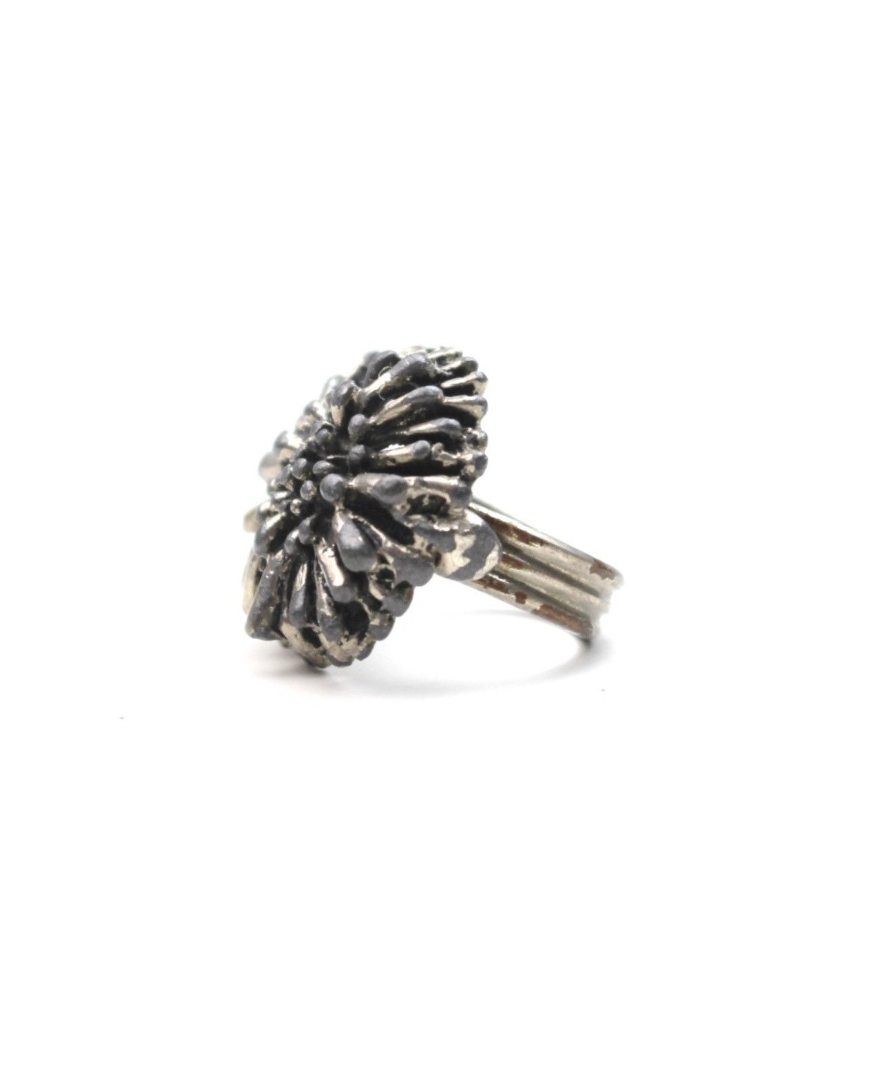 Hysteric Glamour 2000S JAPANESE MADE POMPOM BLOOM DARK OXIDIZED RING Size ONE SIZE - 3 Thumbnail