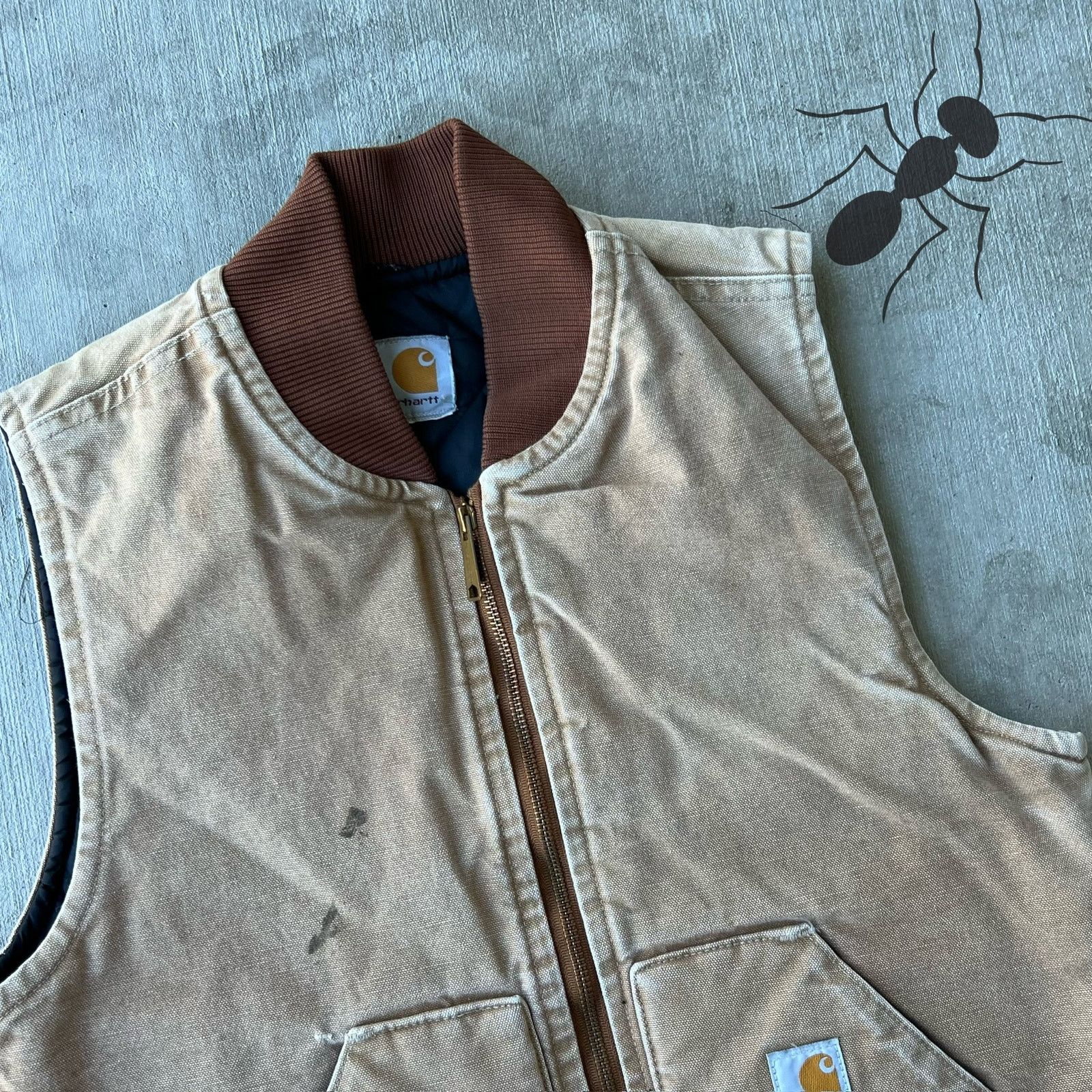 Carhartt × Vintage Carhartt faded brown work wear vest Size US S / EU 44-46 / 1 - 4 Thumbnail
