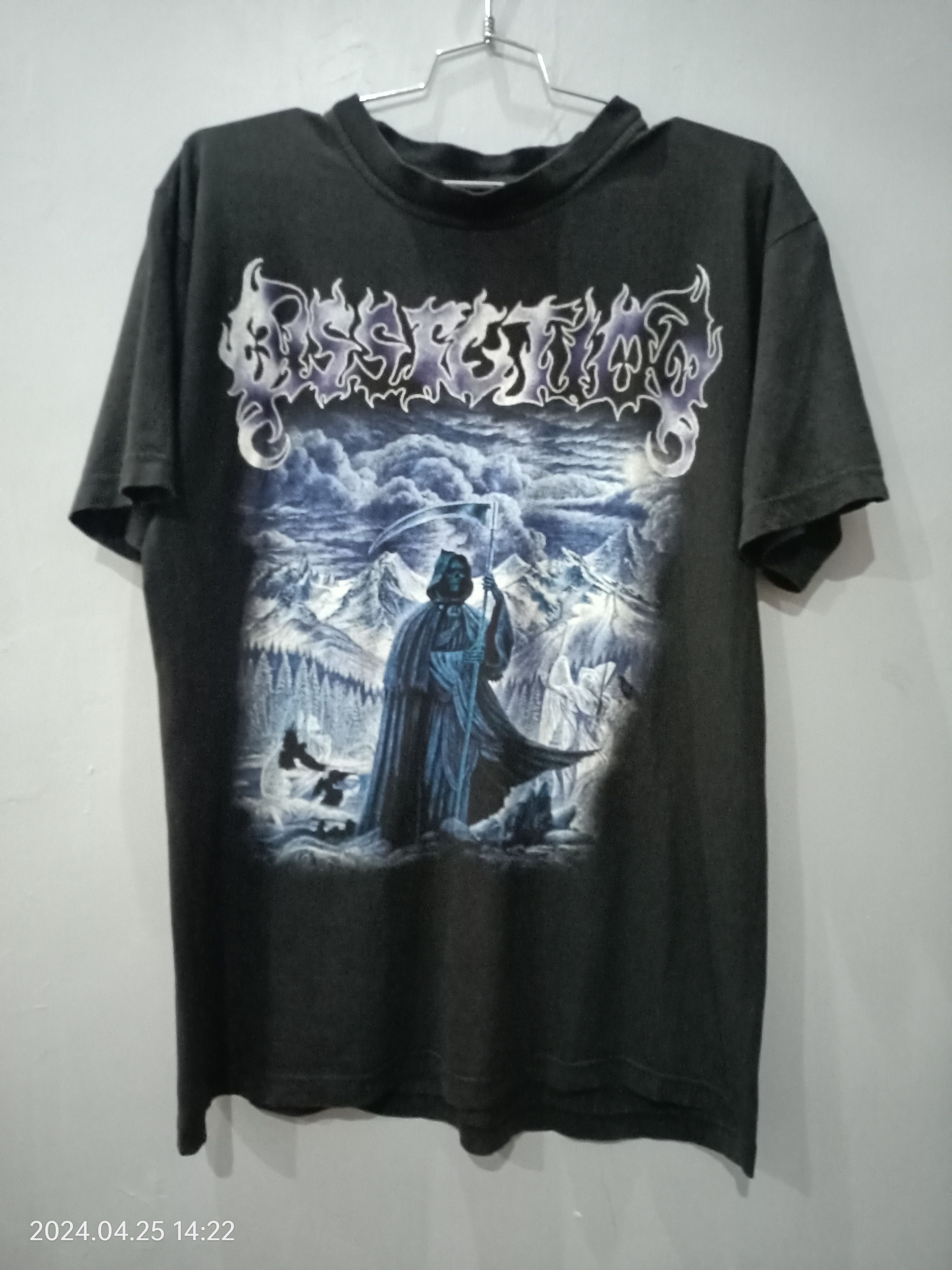 image of Vintage Dissection T-Shirt - Large Great Condition in Black w/ Print, Men's