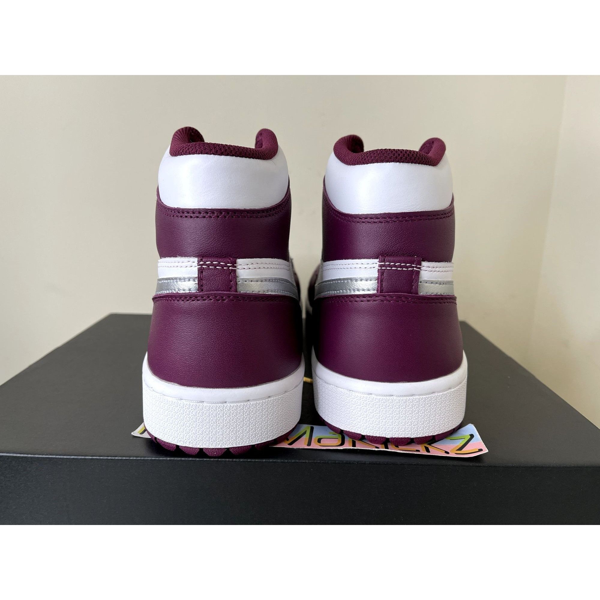 Jordan Brand Jordan 1 High Golf White Bordeaux Mens 12.5us Size US 12.5 / EU 45-46 - 5 Thumbnail