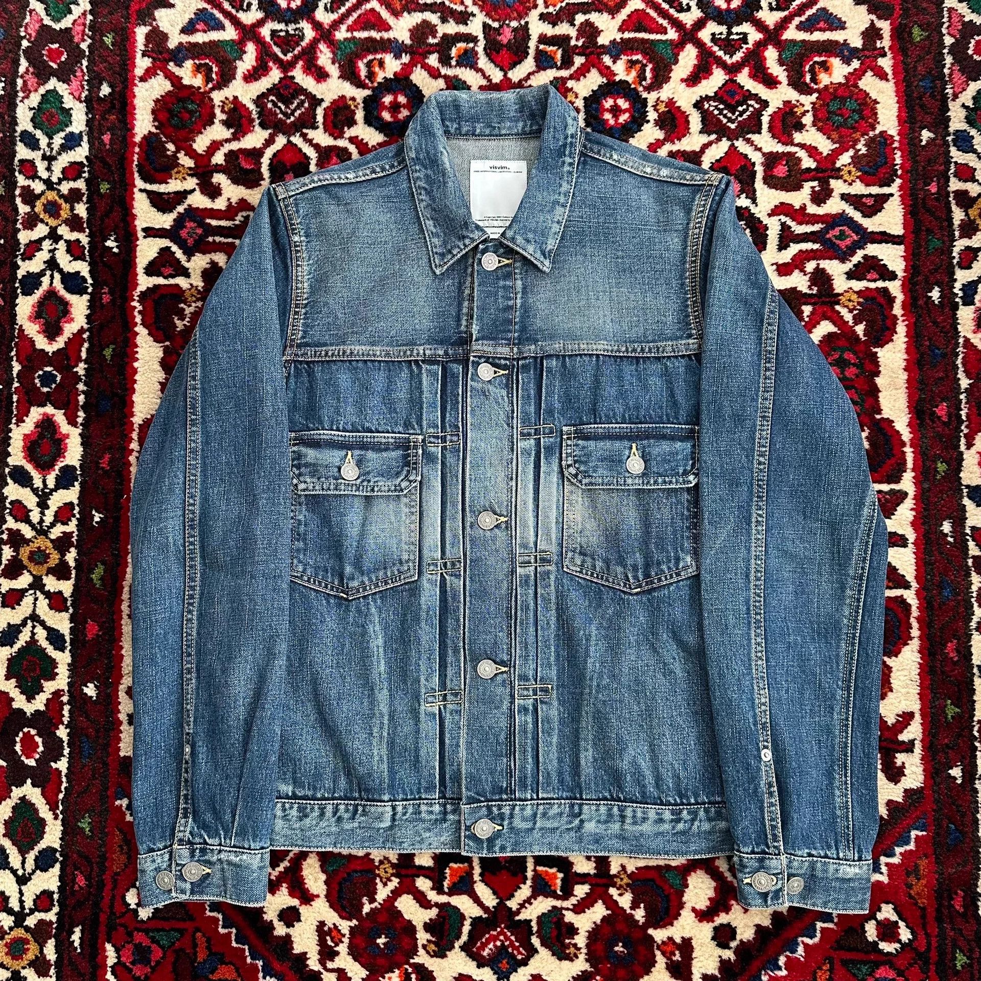 Visvim visvim 101 11aw 2nd yellow mud snake denim jacket Size US M / EU 48-50 / 2 - 1 Thumbnail