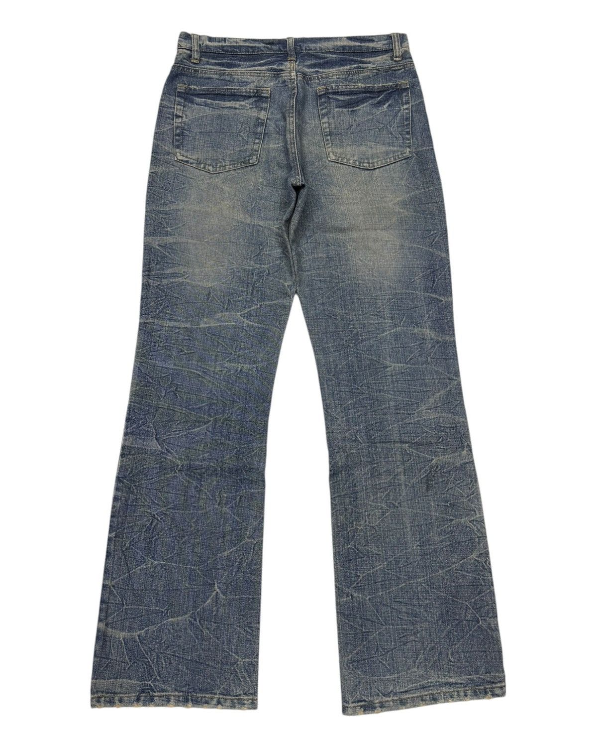 Hysteric Glamour × Japanese Brand × Vintage VINTAGE FLARED JEANS DISTRESS RIPPED JEANS Size US 32 / EU 48 - 2 Thumbnail