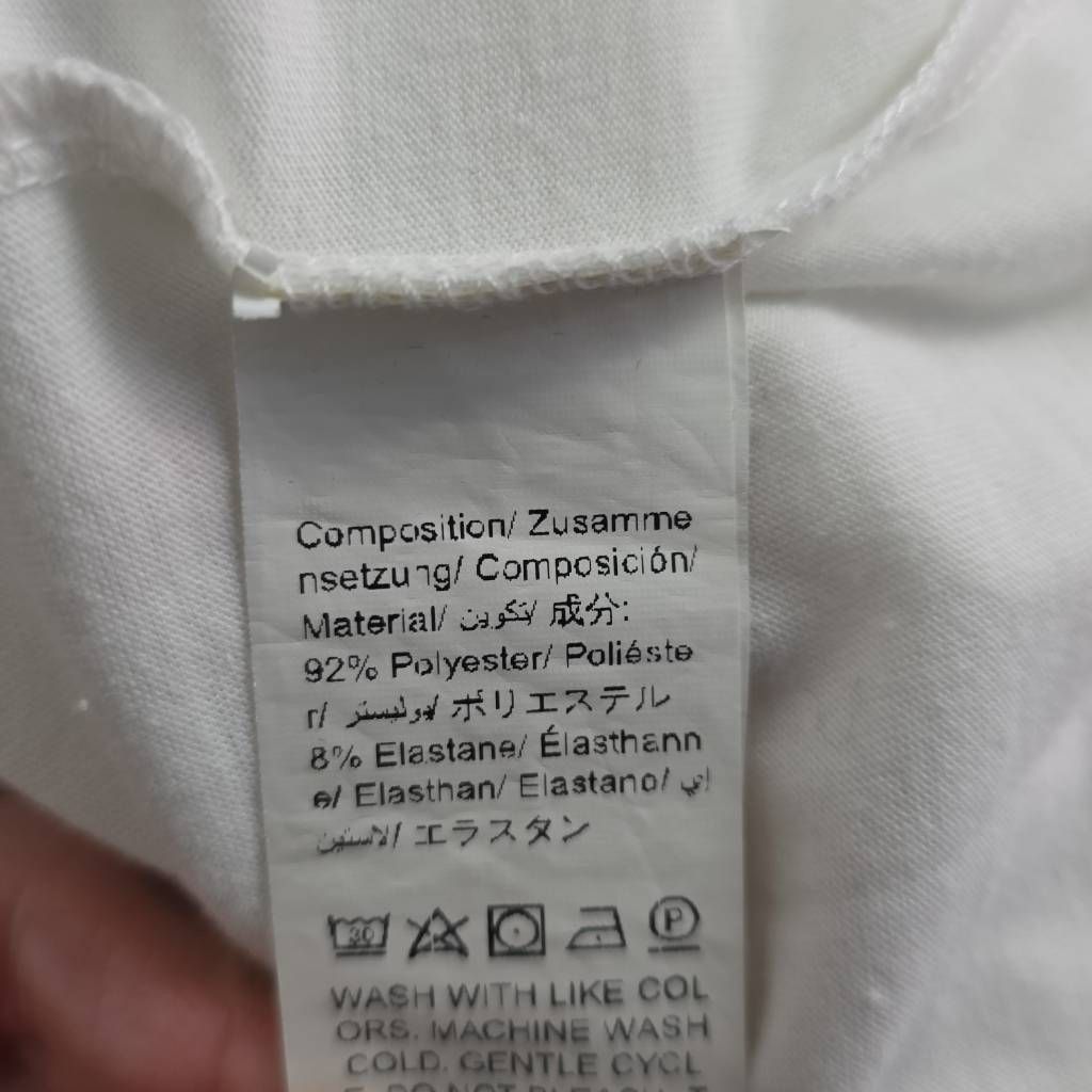 Shein Shein Women's Size Medium White Teal East Hampton Village Em Size M / US 6-8 / IT 42-44 - 3 Thumbnail