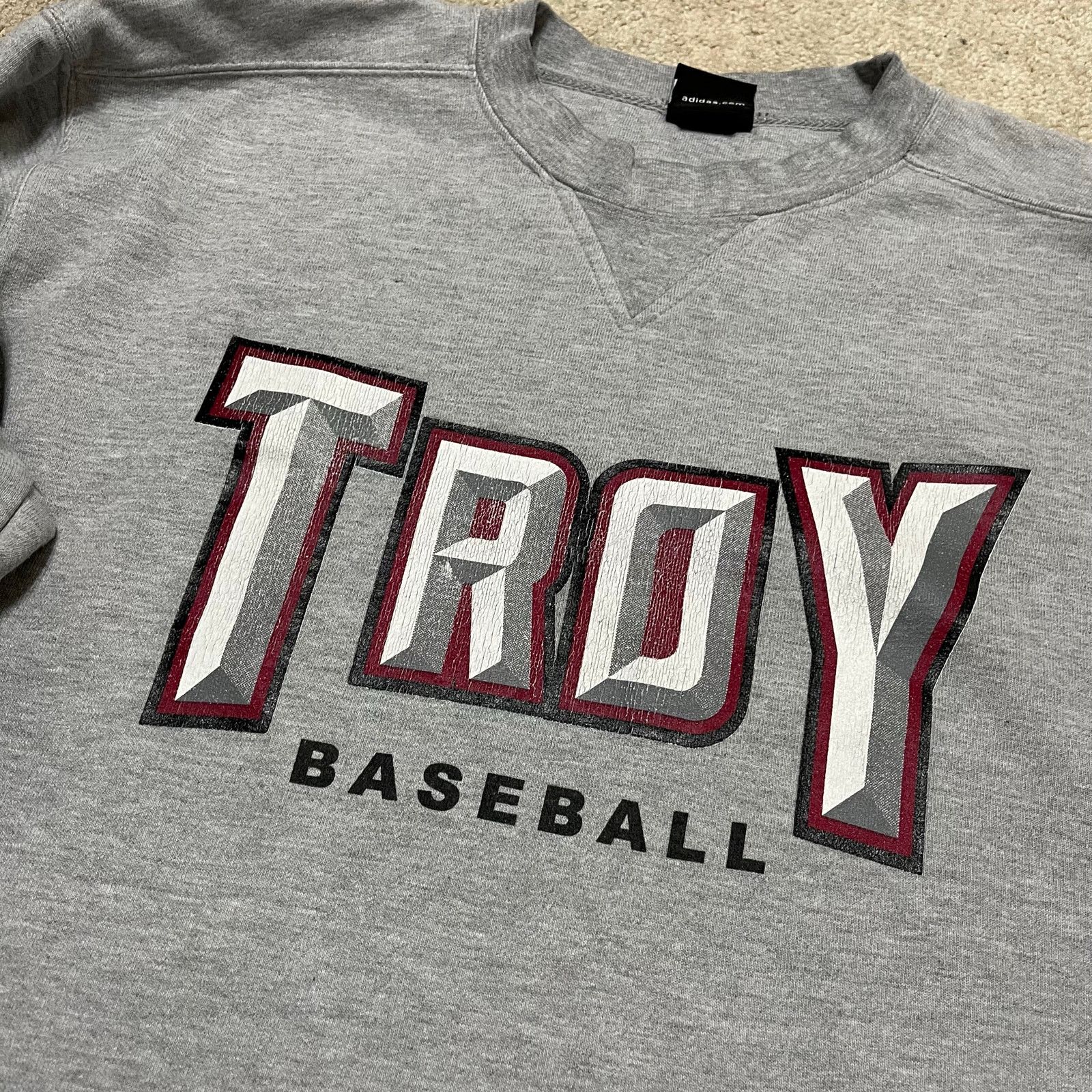 Adidas Adidas Troy University Baseball College Grey Crewneck XL Size US XL / EU 56 / 4 - 3 Thumbnail