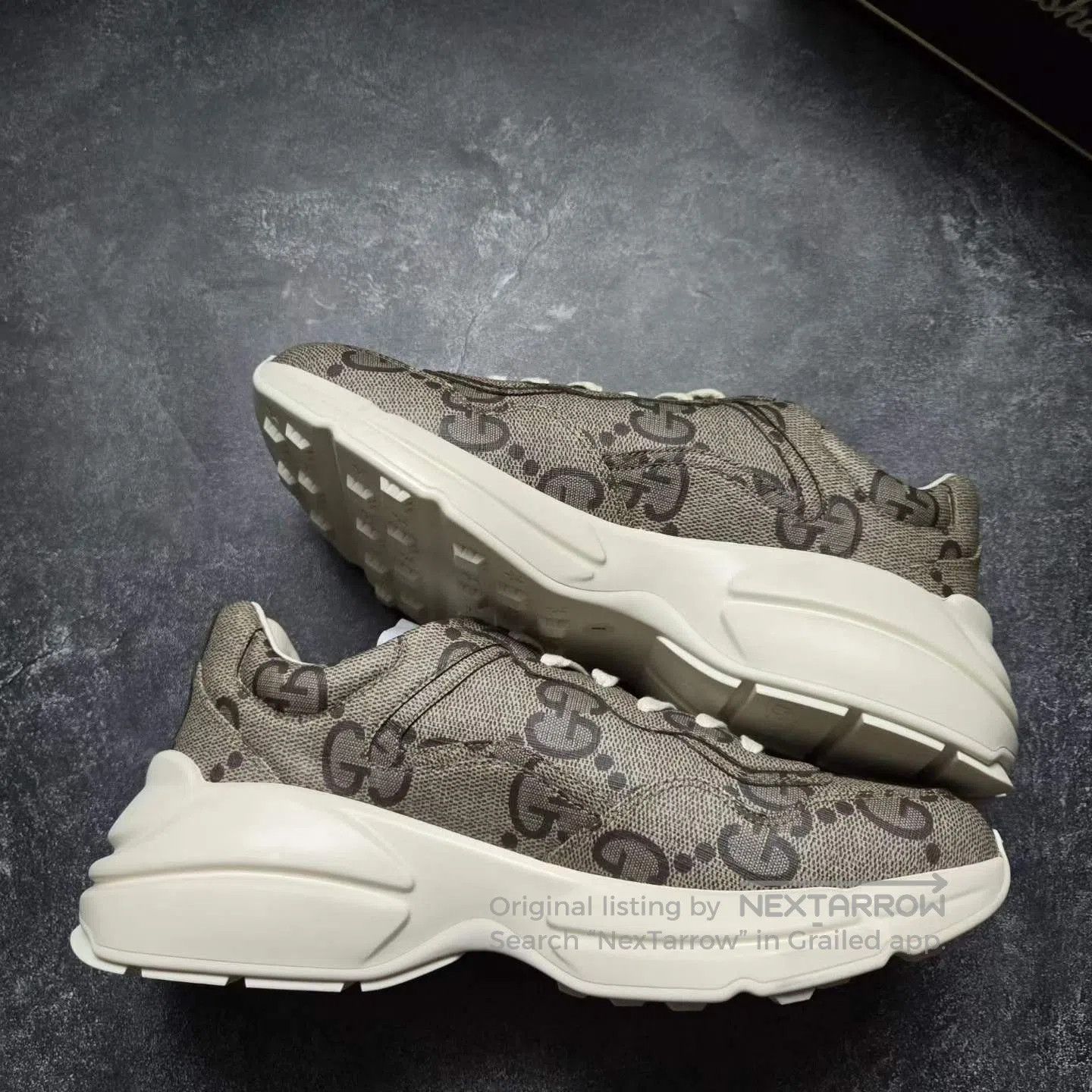 Gucci Gucci Snake Print Monogram Dad Shoes. Size US 9 / EU 42 - 9 Thumbnail