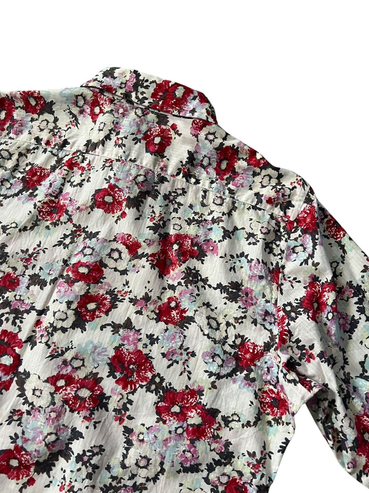 Yoshiyuki Konishi 1990s Yoshiyuki Konishi Open Cuff Floral Button Up Shirt Size US L / EU 52-54 / 3 - 9 Thumbnail