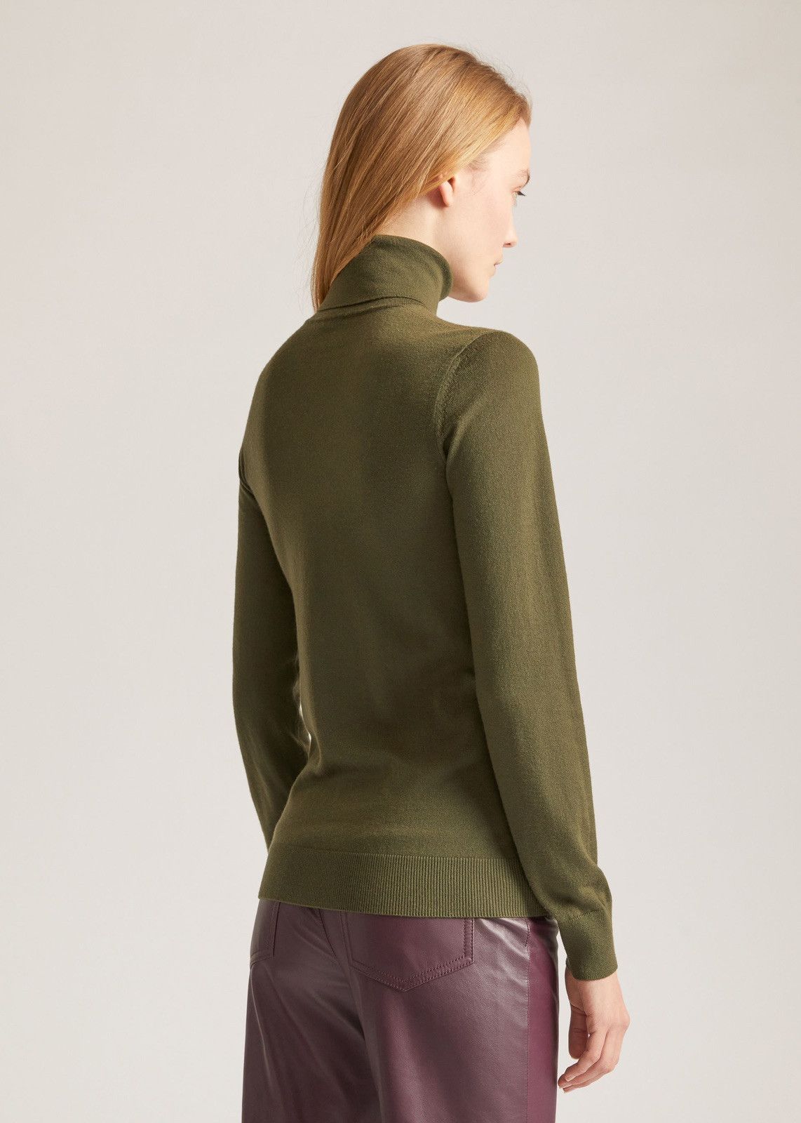 Loro Piana o1srvl11e0125 Piuma Turtleneck Sweater in Green Size M / US 6-8 / IT 42-44 - 2 Thumbnail